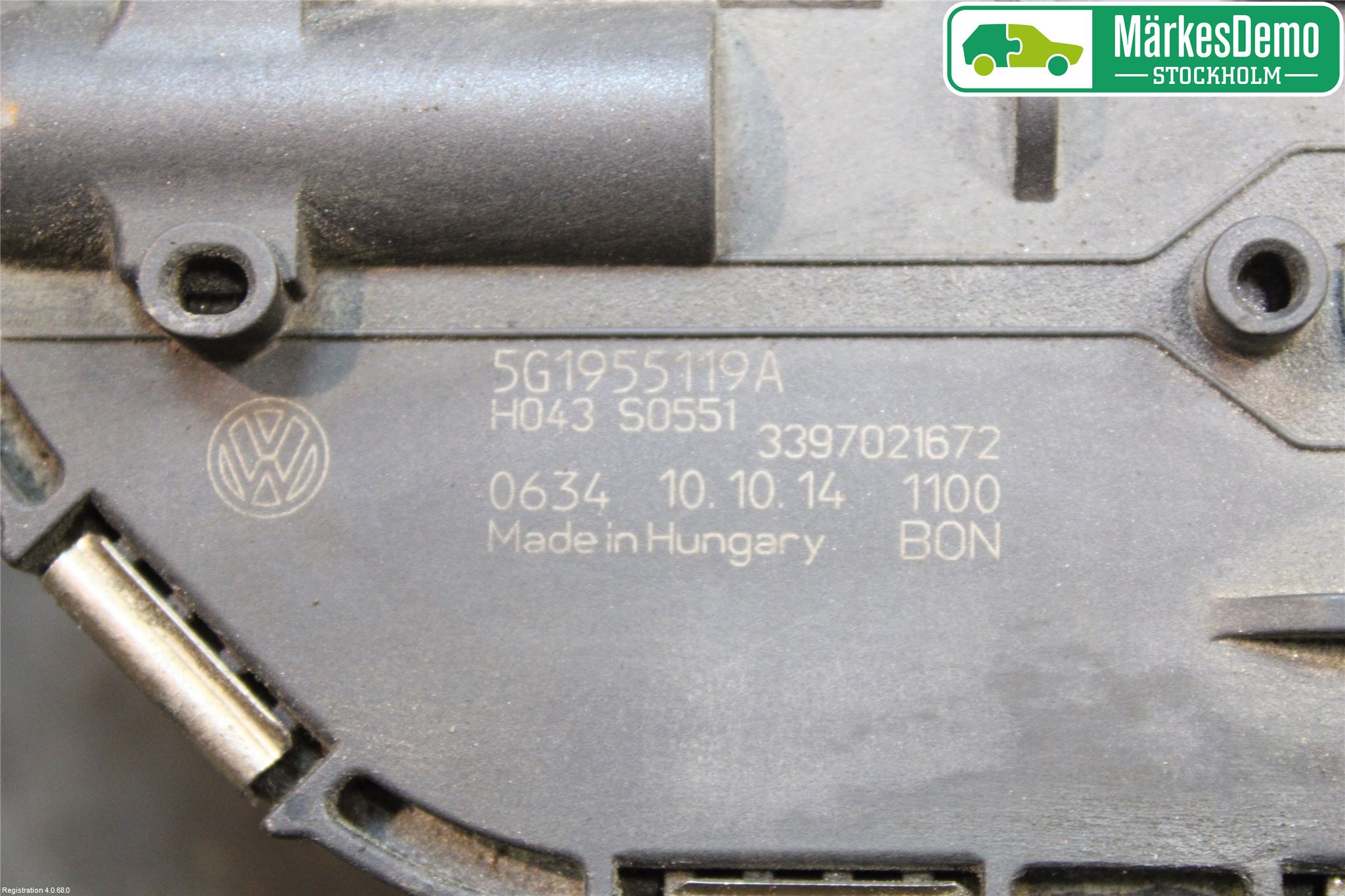 Volkswagen VW GOLF / E-GOLF VII 13-20 Viskermotor Frontrute