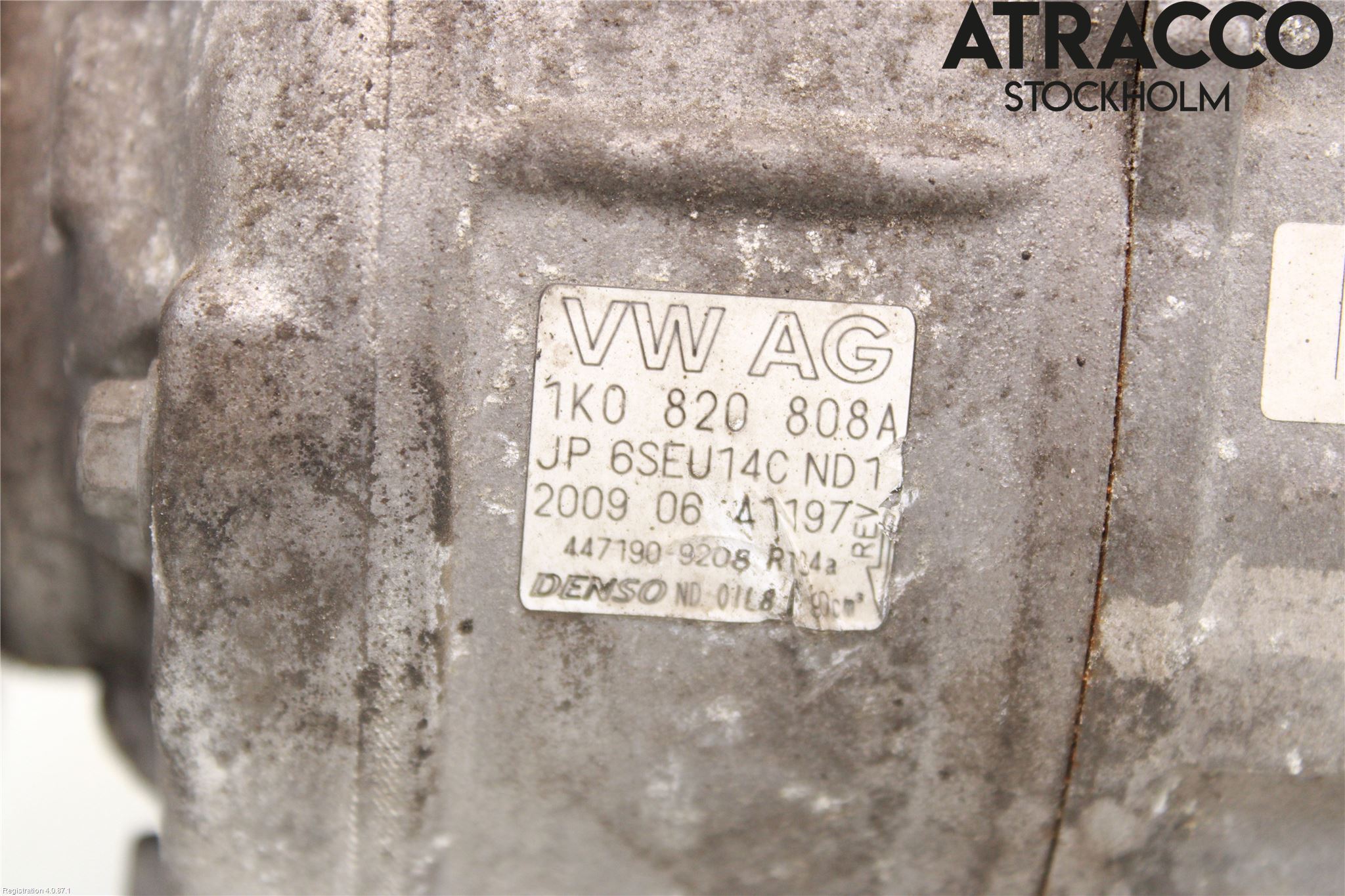 Volkswagen VW GOLF VI 09-13 Varme Ac Kompressor