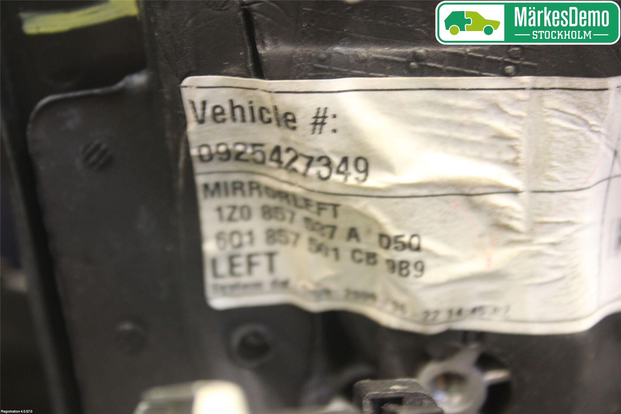 Volkswagen VW POLO 10-17 Speil V M-Innvjustering