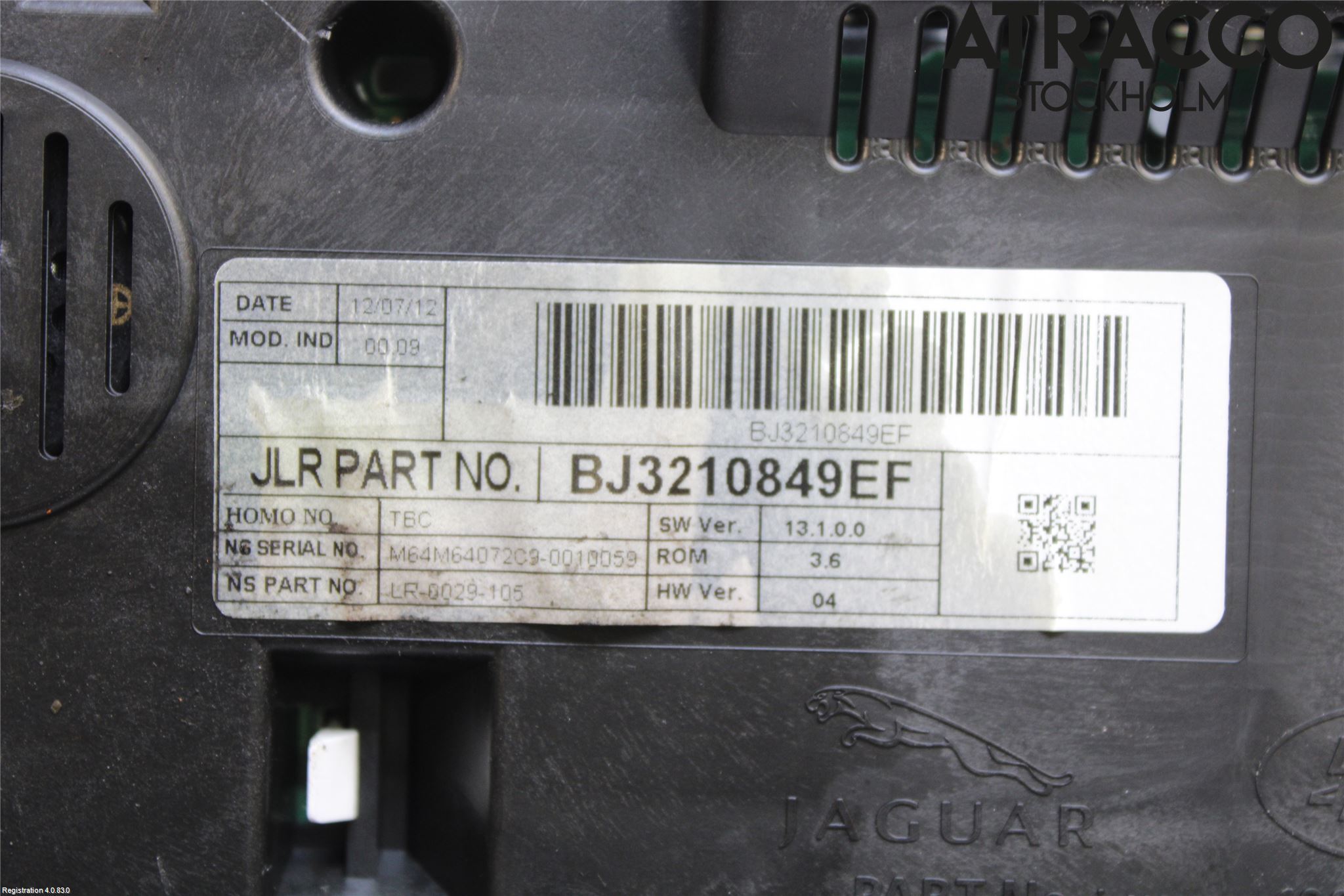 Landrover LAND ROVER RANGE ROVER EVOQUE (L538) 11-18 Instr Kombinert