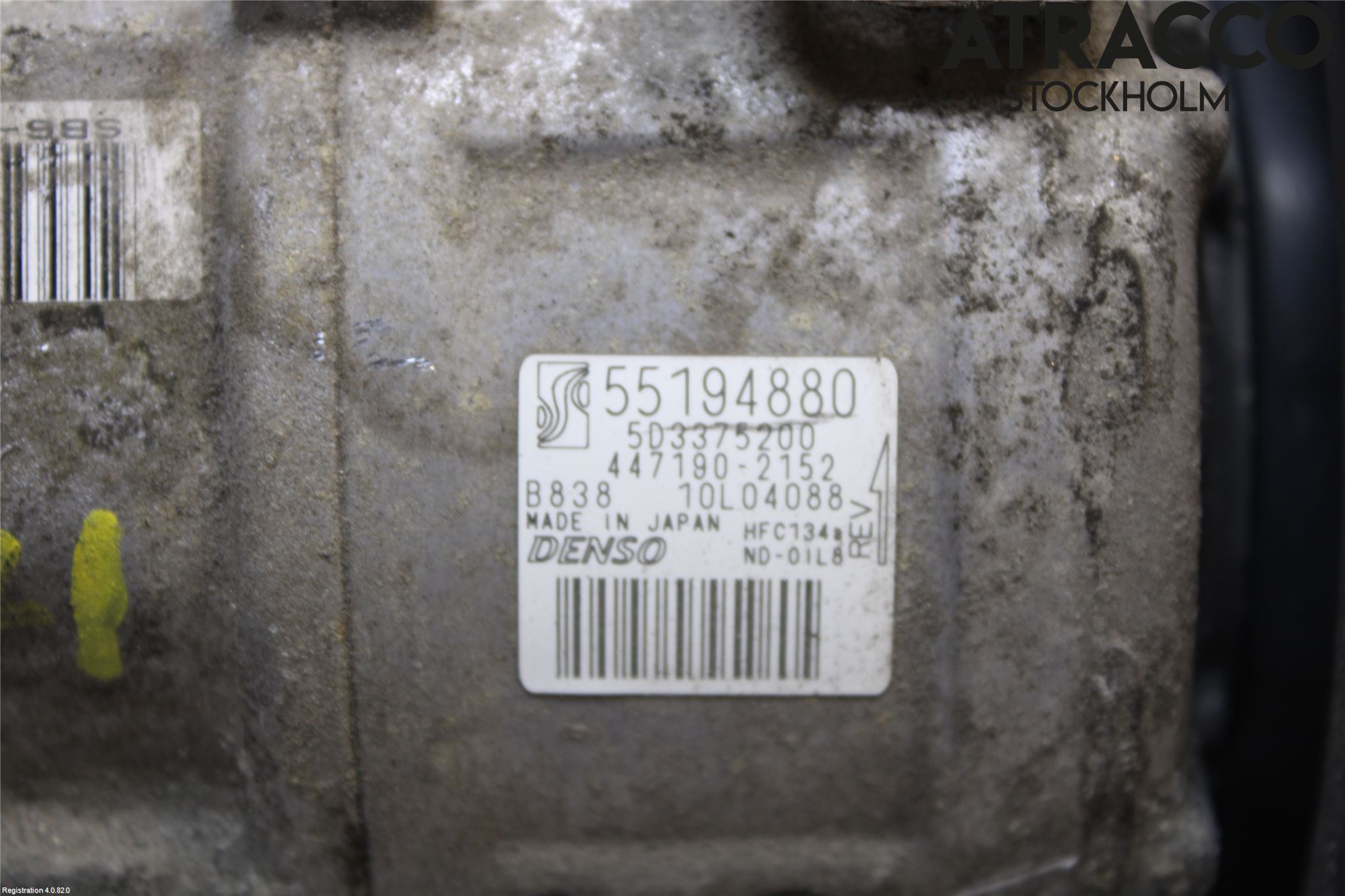 Fiat PUNTO EVO 10-12 Varme Ac Kompressor
