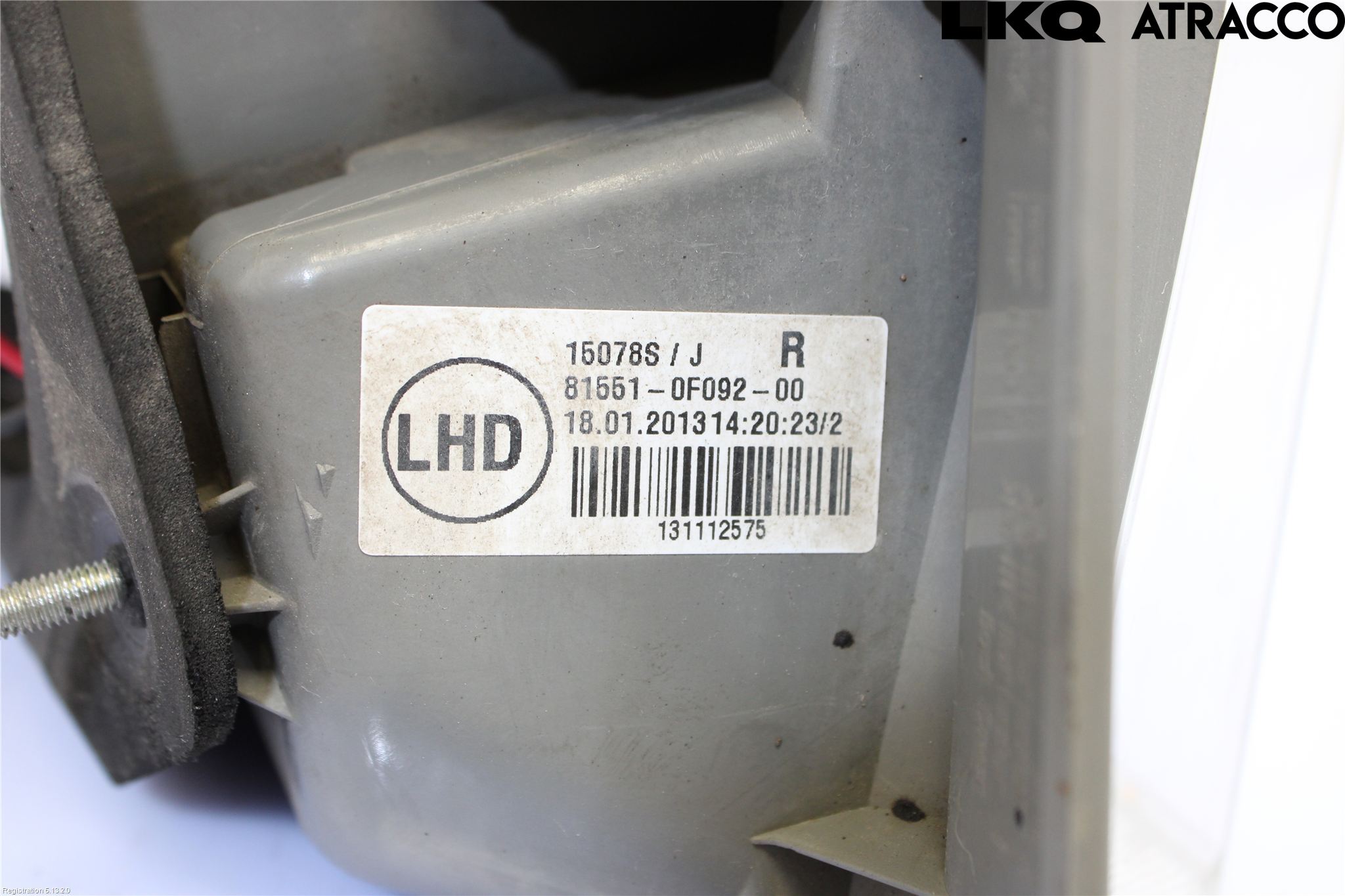 Toyota VERSO 09-18 Baklykt Høyre