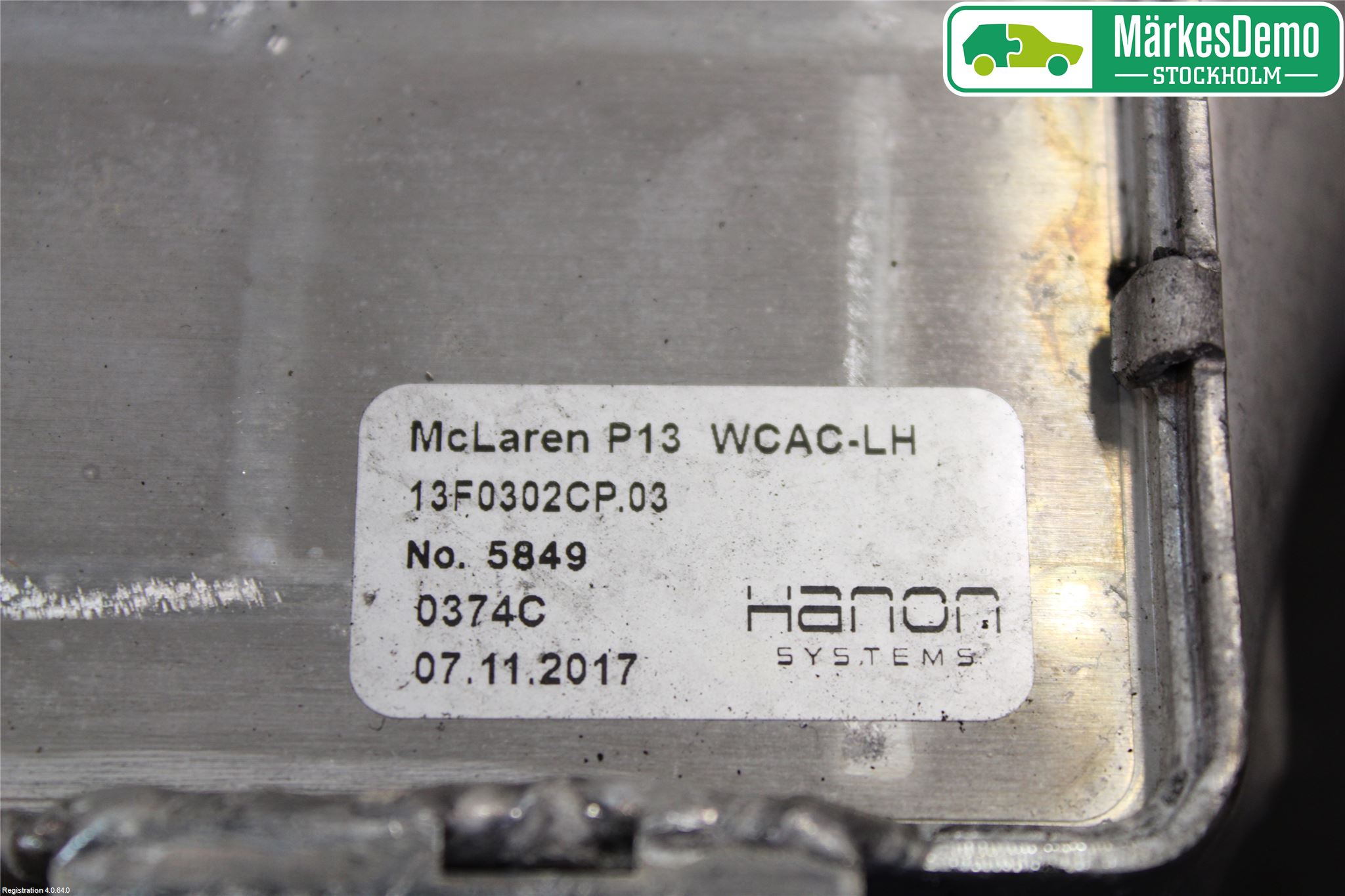 McLAREN Intercooler Radiator