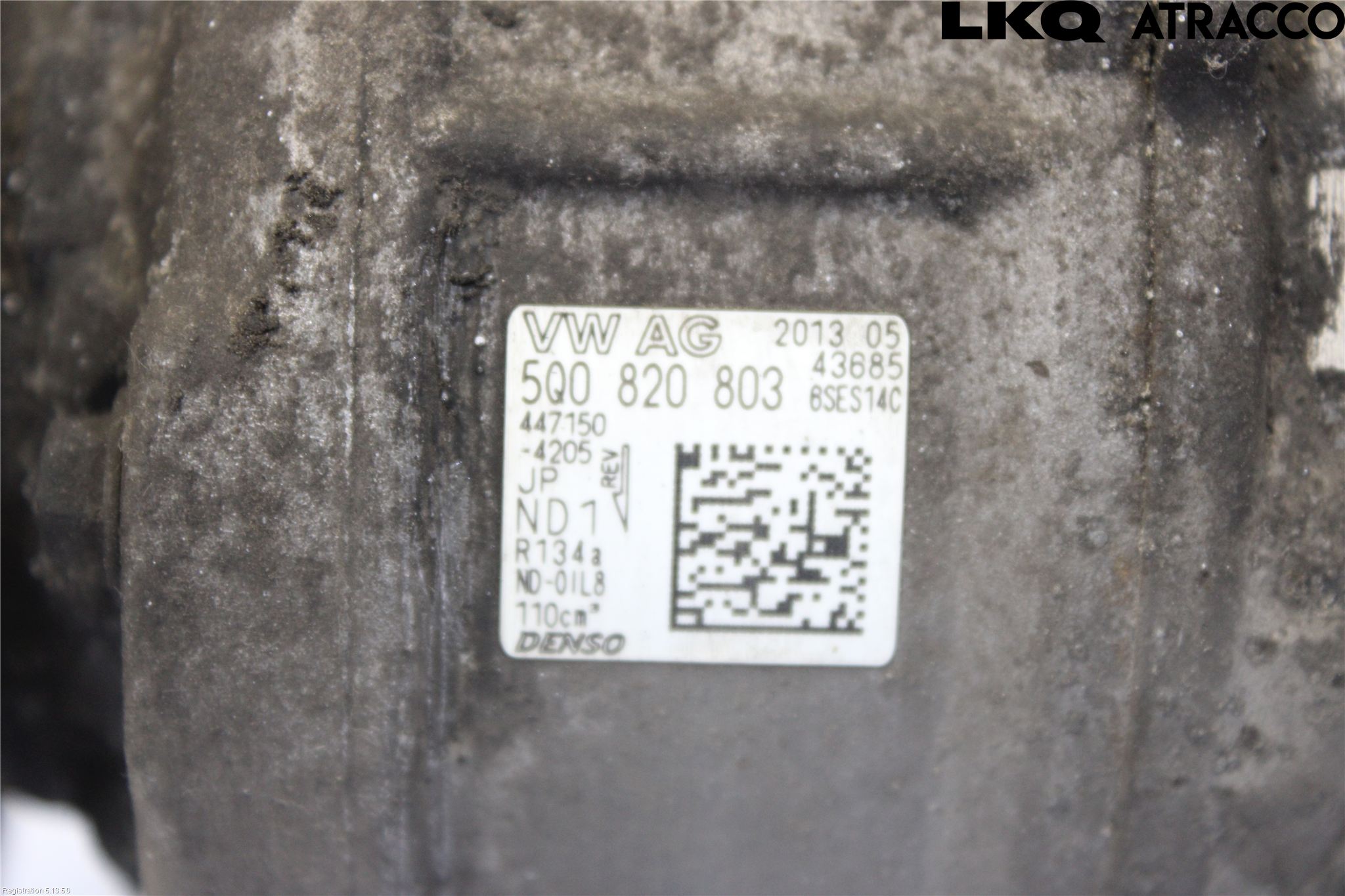Volkswagen VW GOLF / E-GOLF VII 13-20 Varme Ac Kompressor