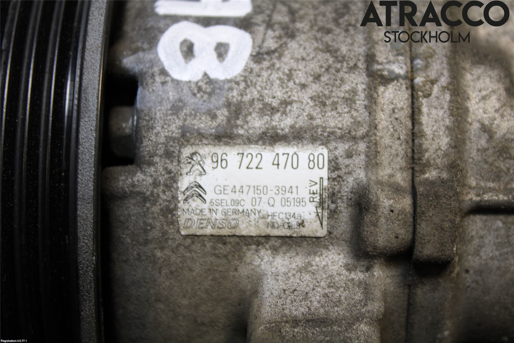 Citroen C3 10-17 Varme Ac Kompressor