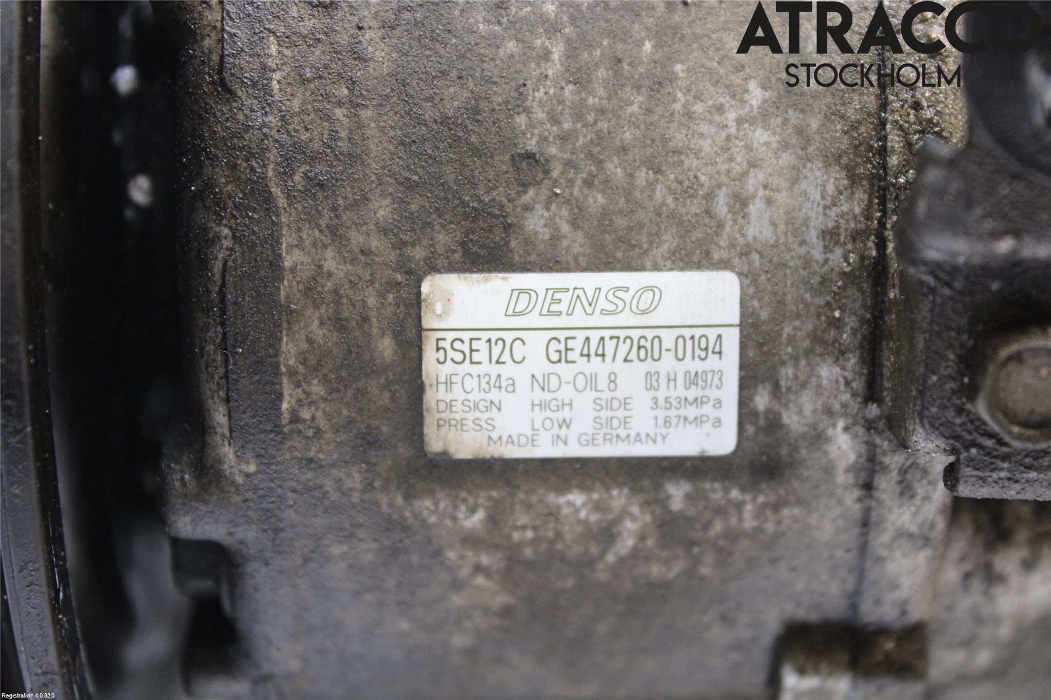 Toyota COROLLA VERSO 04-07 Varme Ac Kompressor