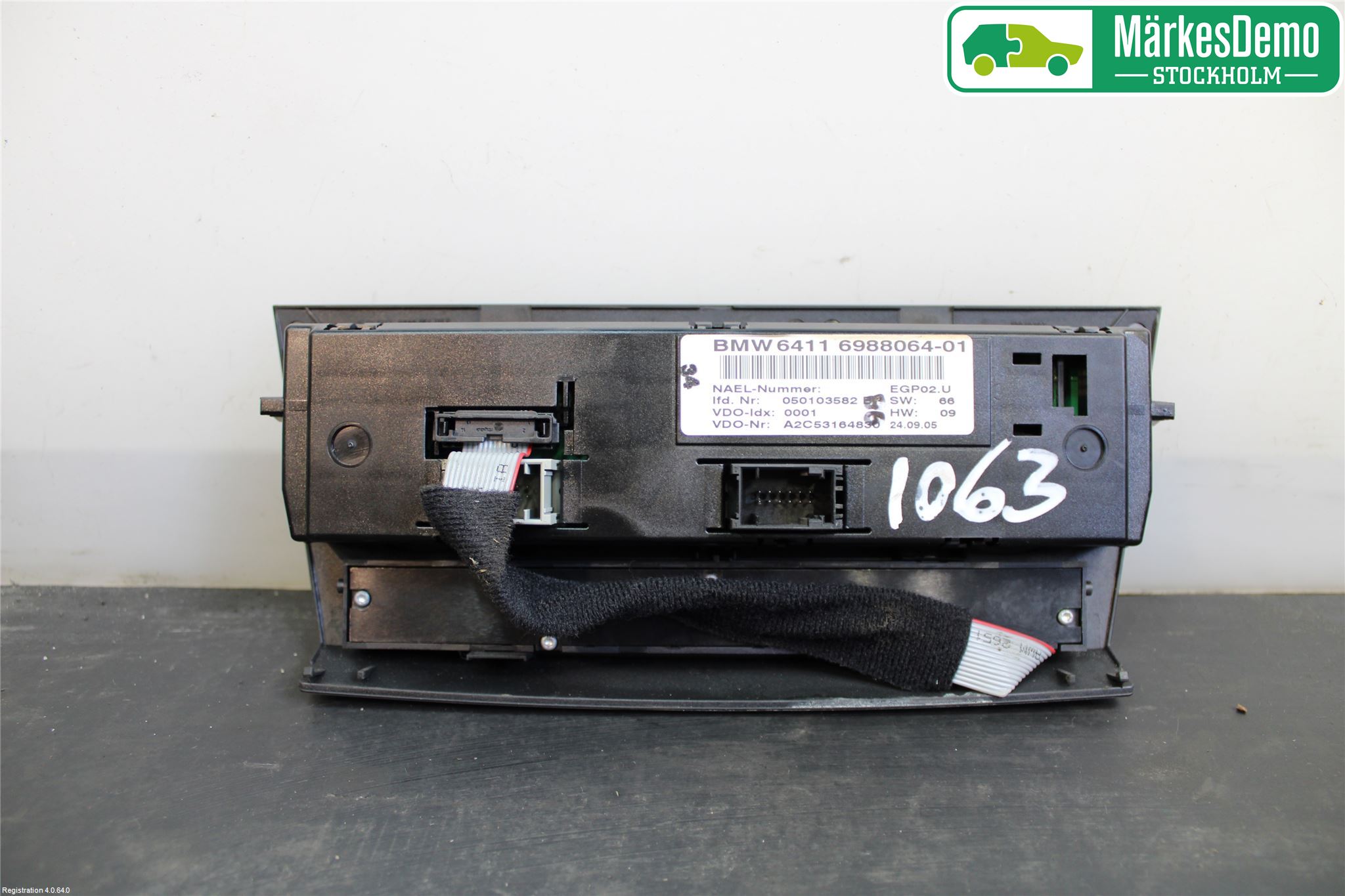BMW 3 E90/91 SED/TOU 05-12 Varme Ac Betjening-Display