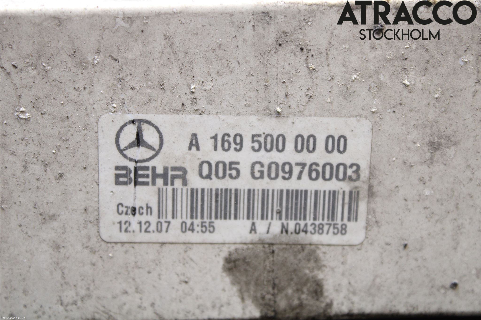Mercedes-Benz MB B-KLASS (W245) 05-12 Intercooler Radiator