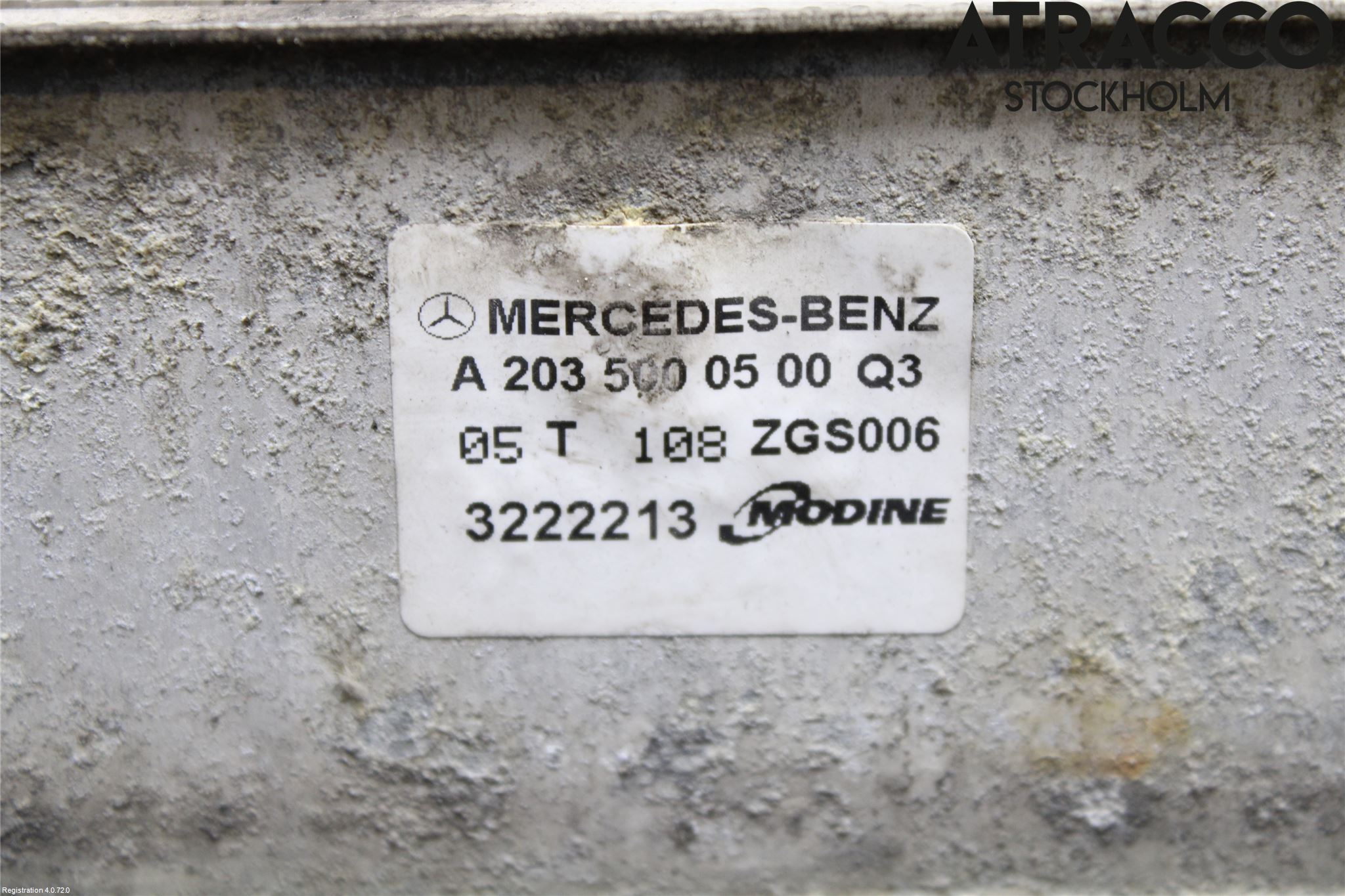 Mercedes-Benz MB C (203) 00-07 Intercooler Radiator