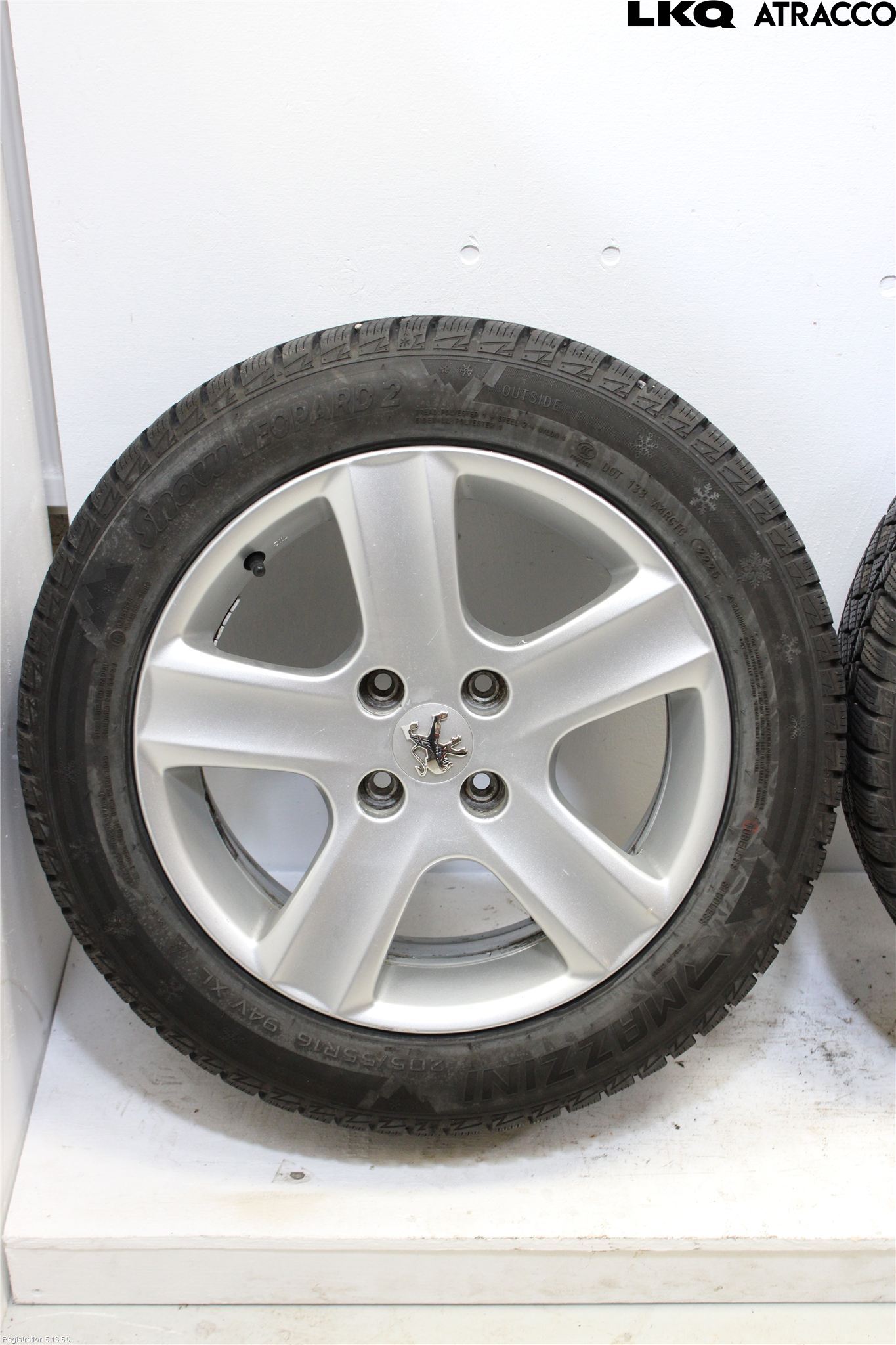 Peugeot 307     01-05 Dekk Vinter På Alu Felg 4Stk
