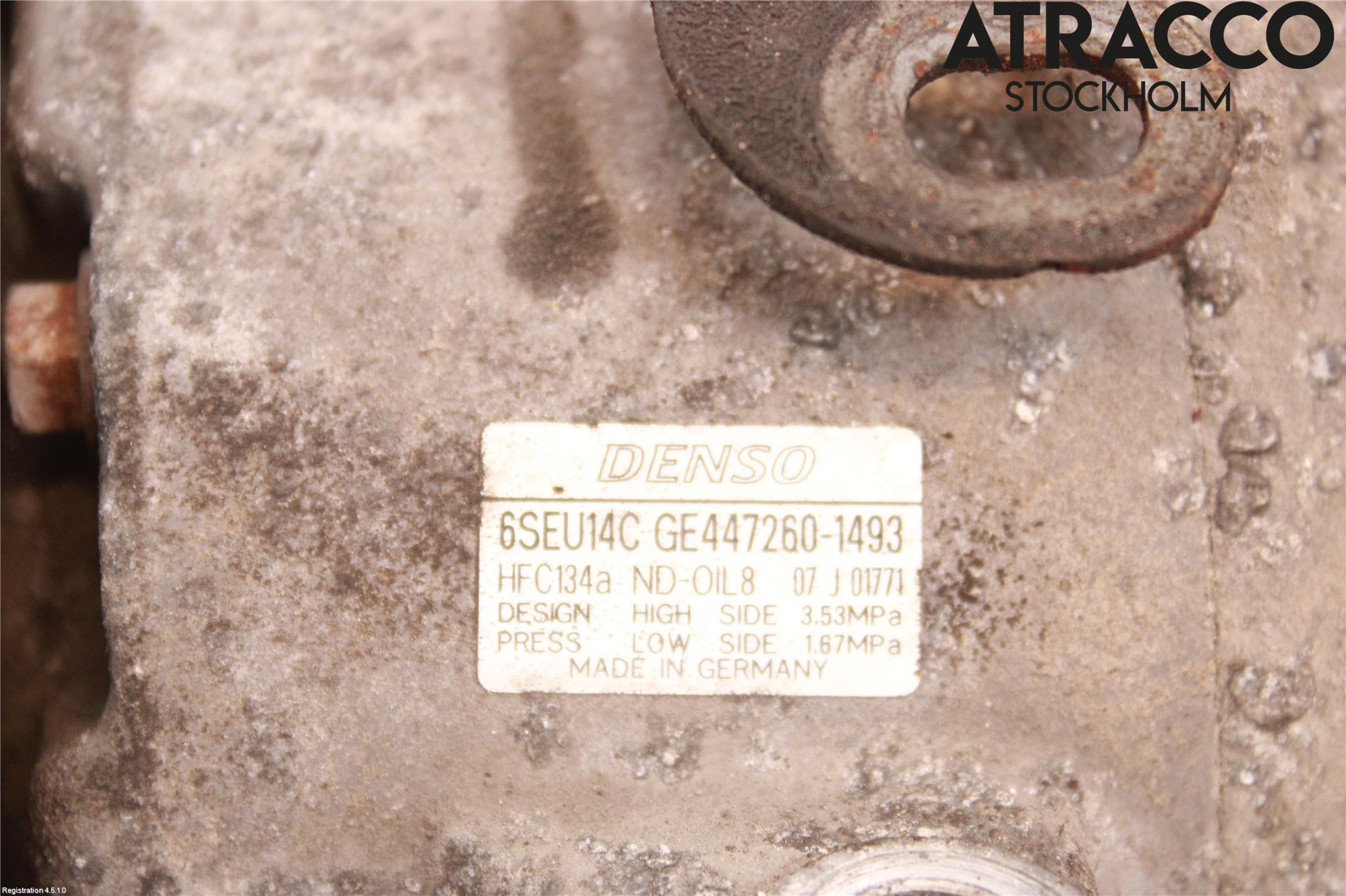 Toyota AURIS 07-09 Varme Ac Kompressor