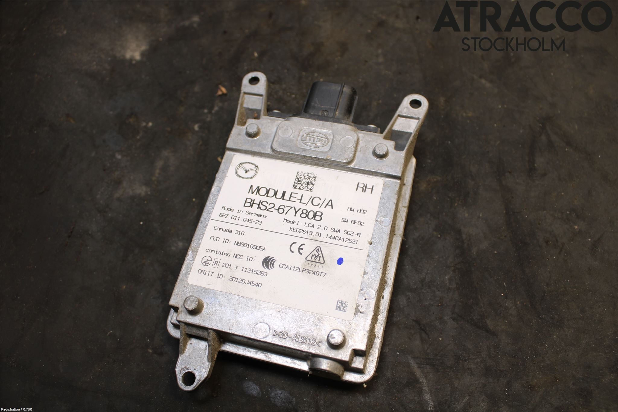 Mazda 3 III 14-19 Sensor Kollisjonsbeskyttelse