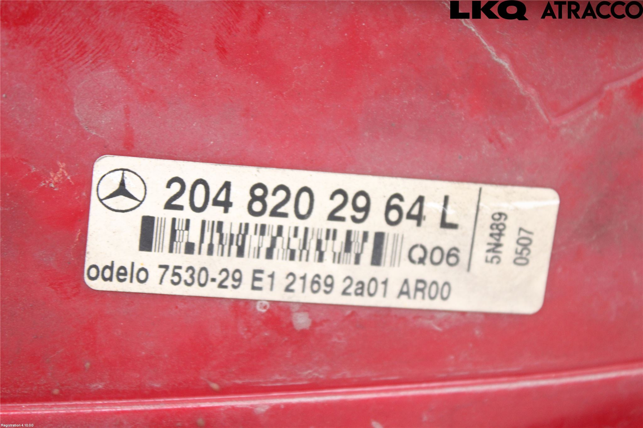 Mercedes-Benz MB C-KLASS (W204) 07-15 Baklykt Venstre