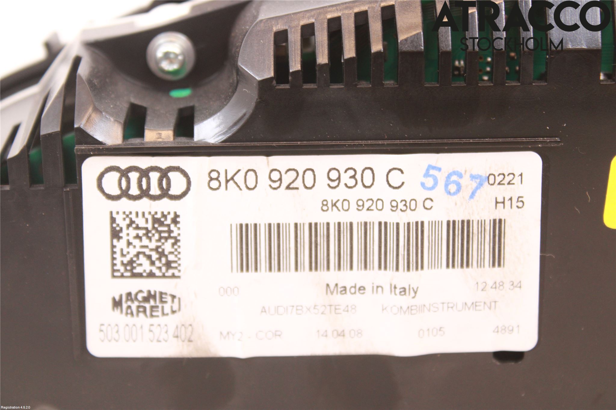 Audi A4/S4 08-11 Instr Kombinert