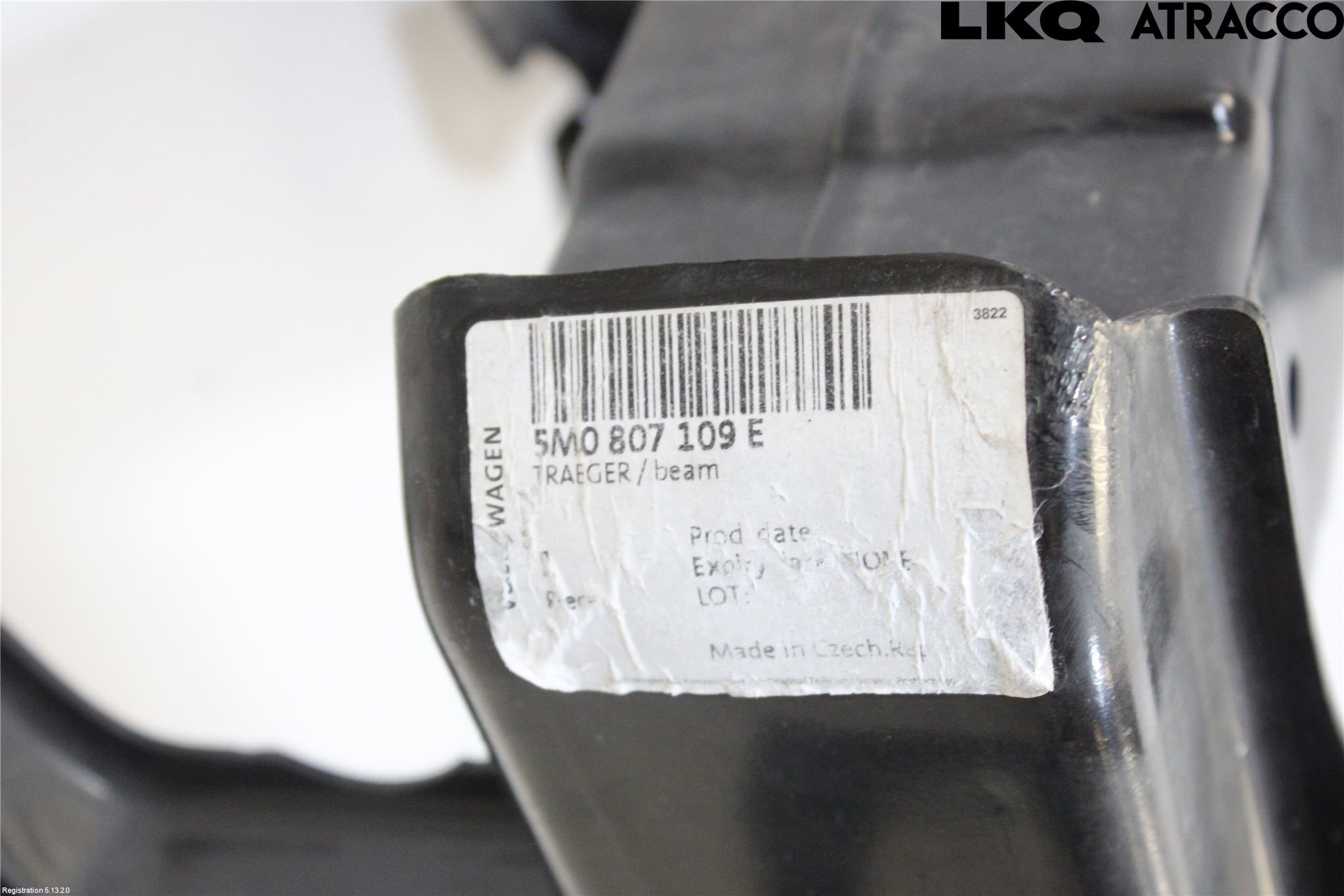 Volkswagen VW GOLF PLUS/CROSS GOLF 04-14 Støtfanger Foran Bjelke