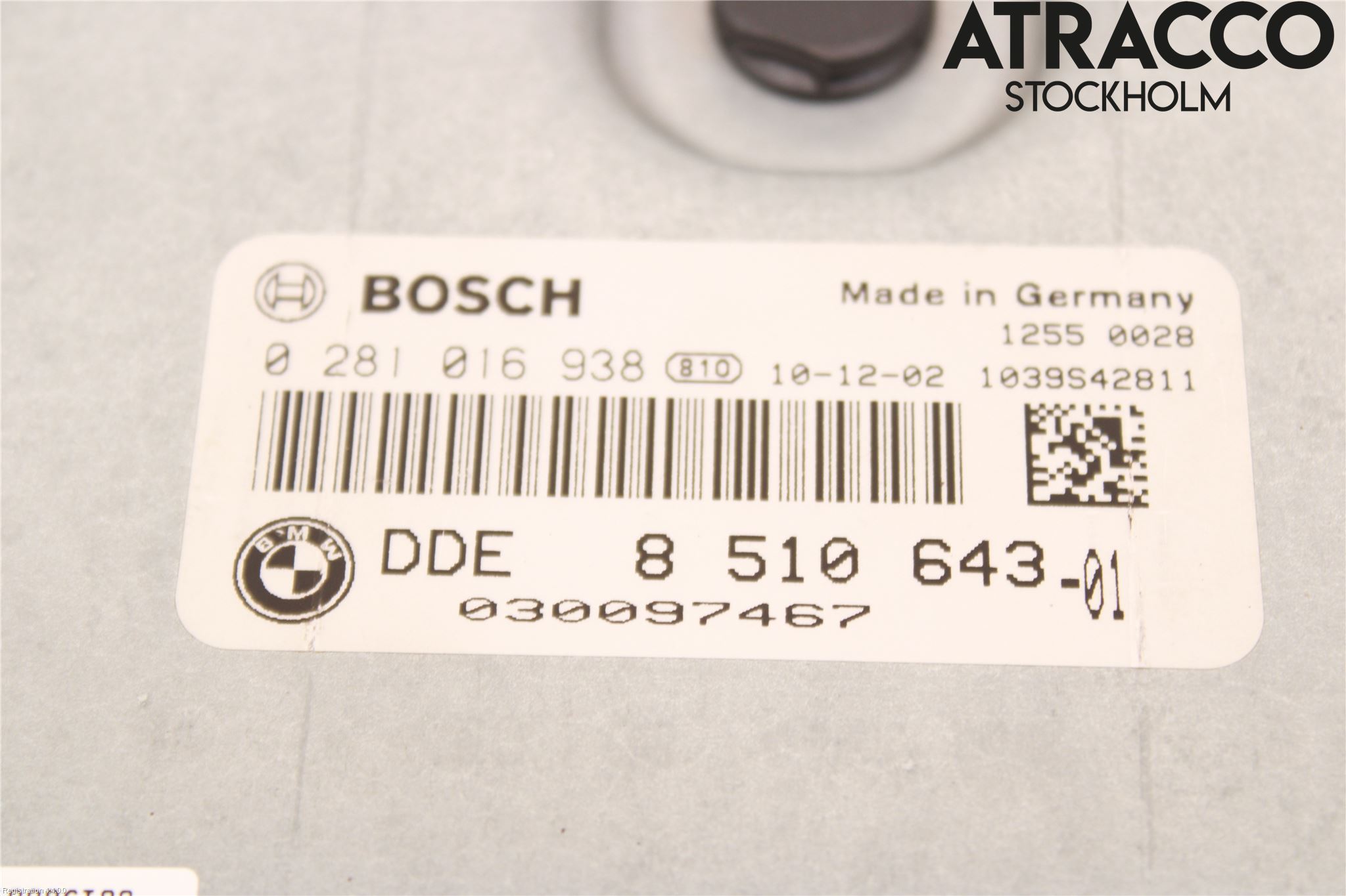 BMW 5 F10/F11/F18 09-17 Styreenhet Dieselpumpe