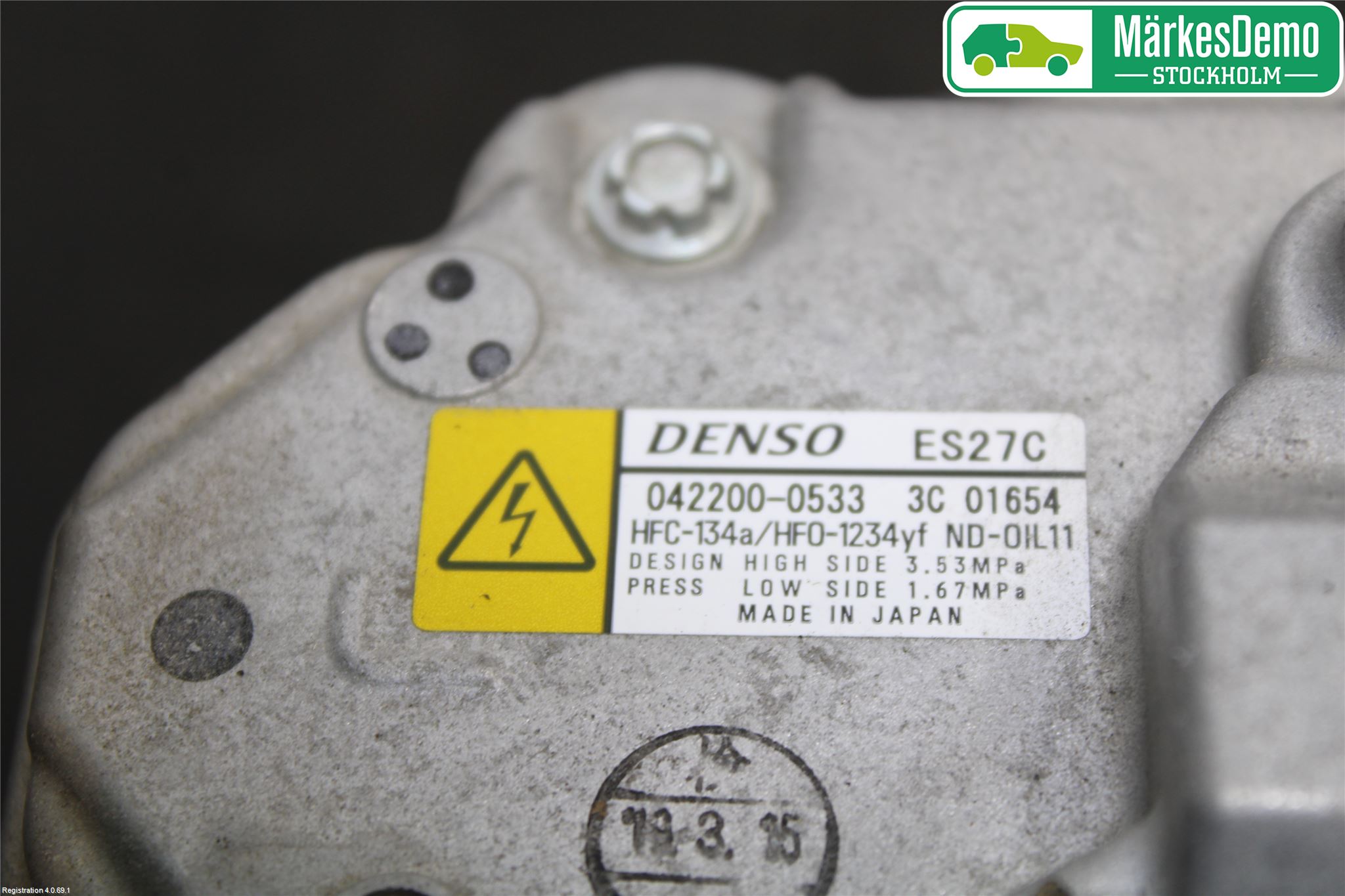 Lexus NX 300h 15-21 Varme Ac Kompressor
