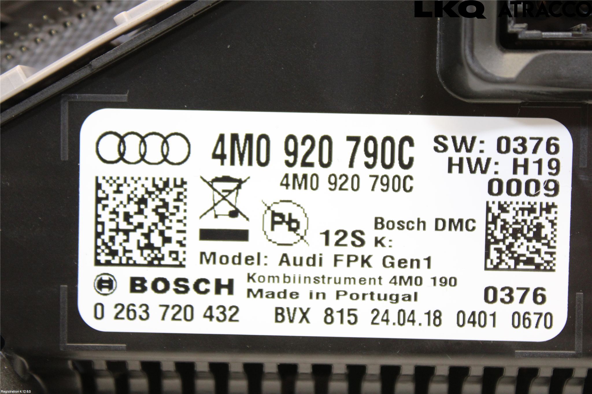 Audi Q7/SQ7 Instr Kombinert