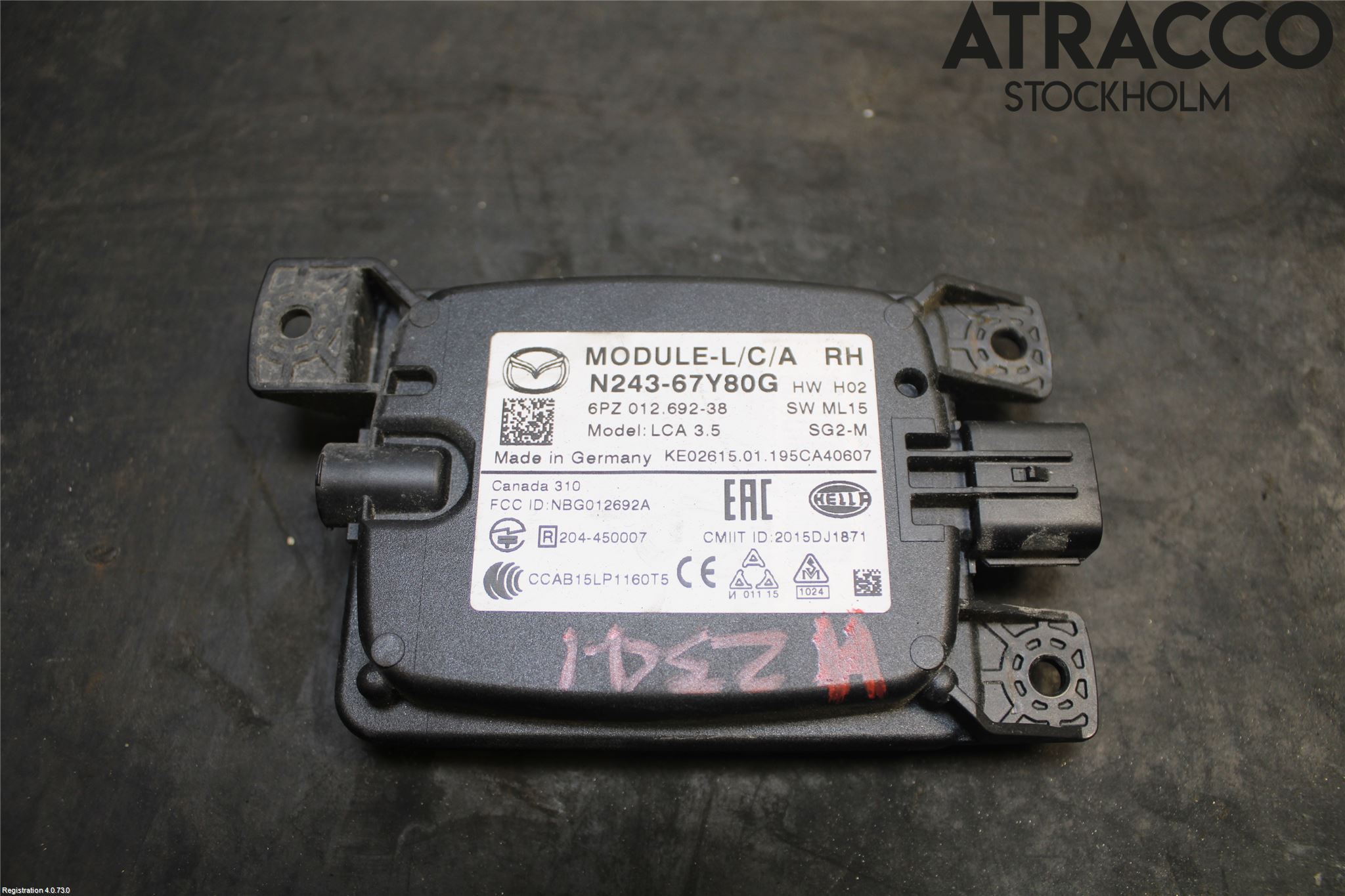 Mazda MX-5 IV (ND/ND2/ND3) MIATA 15- Sensor Kollisjonsbeskyttelse