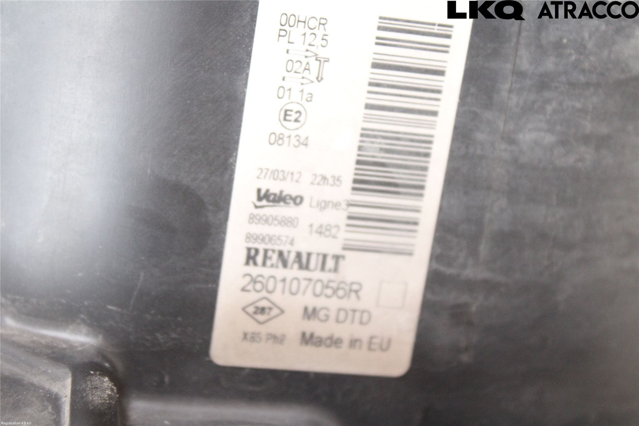 Renault CLIO III  09-12 Frontlykt Høyre