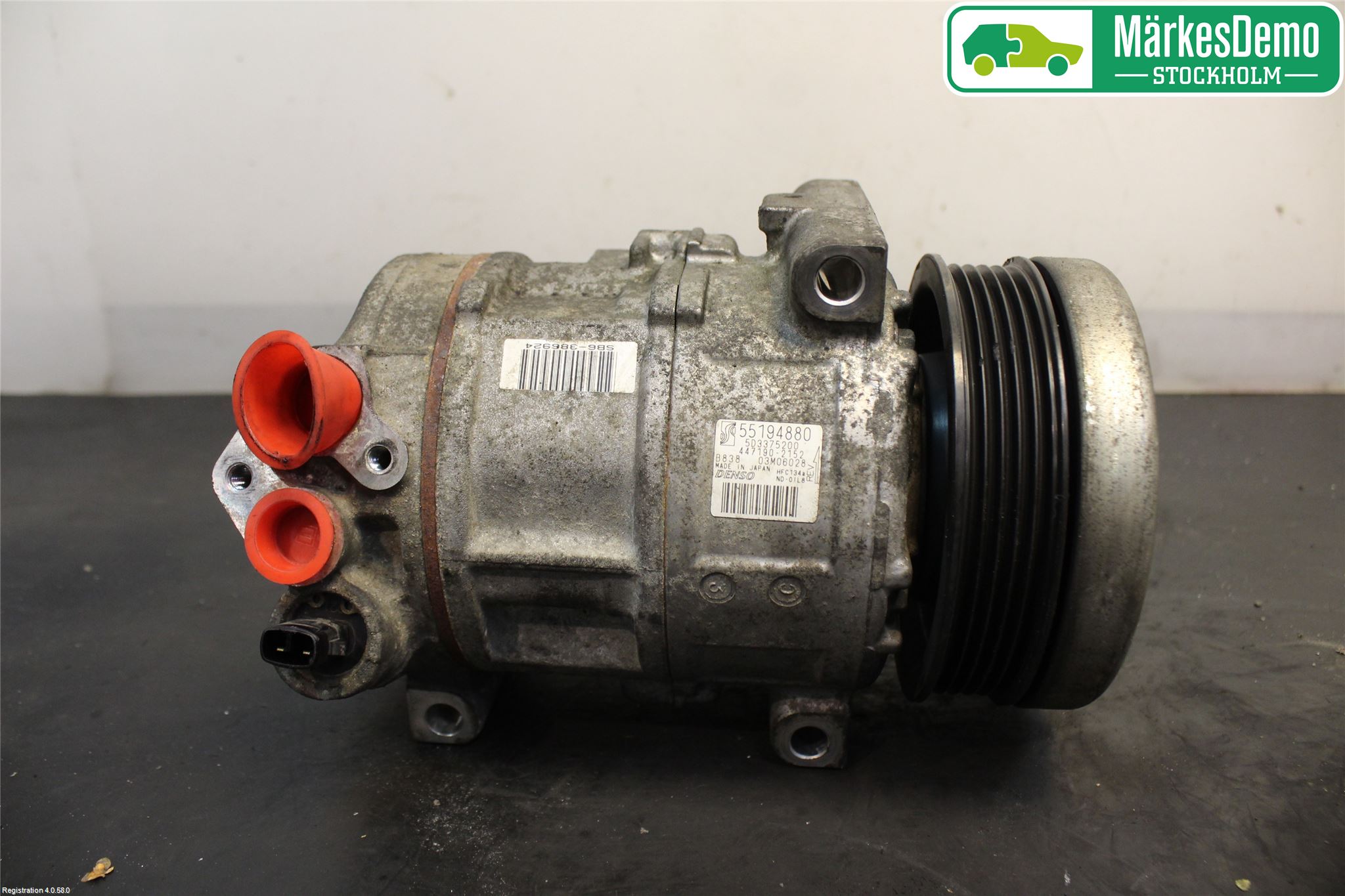 Fiat PUNTO EVO 10-12 Varme Ac Kompressor