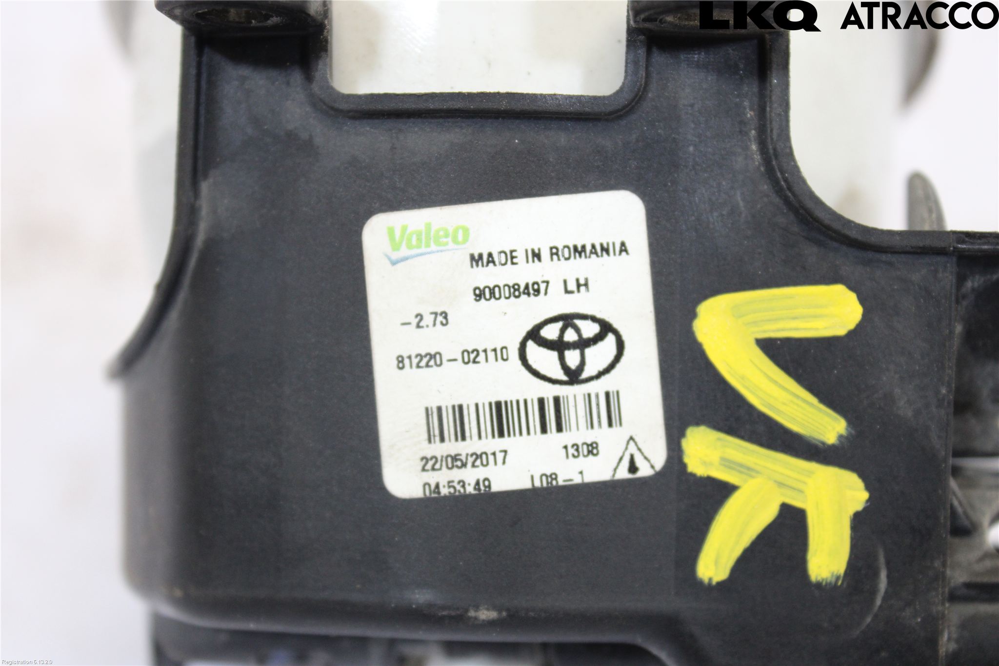 Toyota AURIS 13-19 Frontlykt-Kurve-Tåkelys