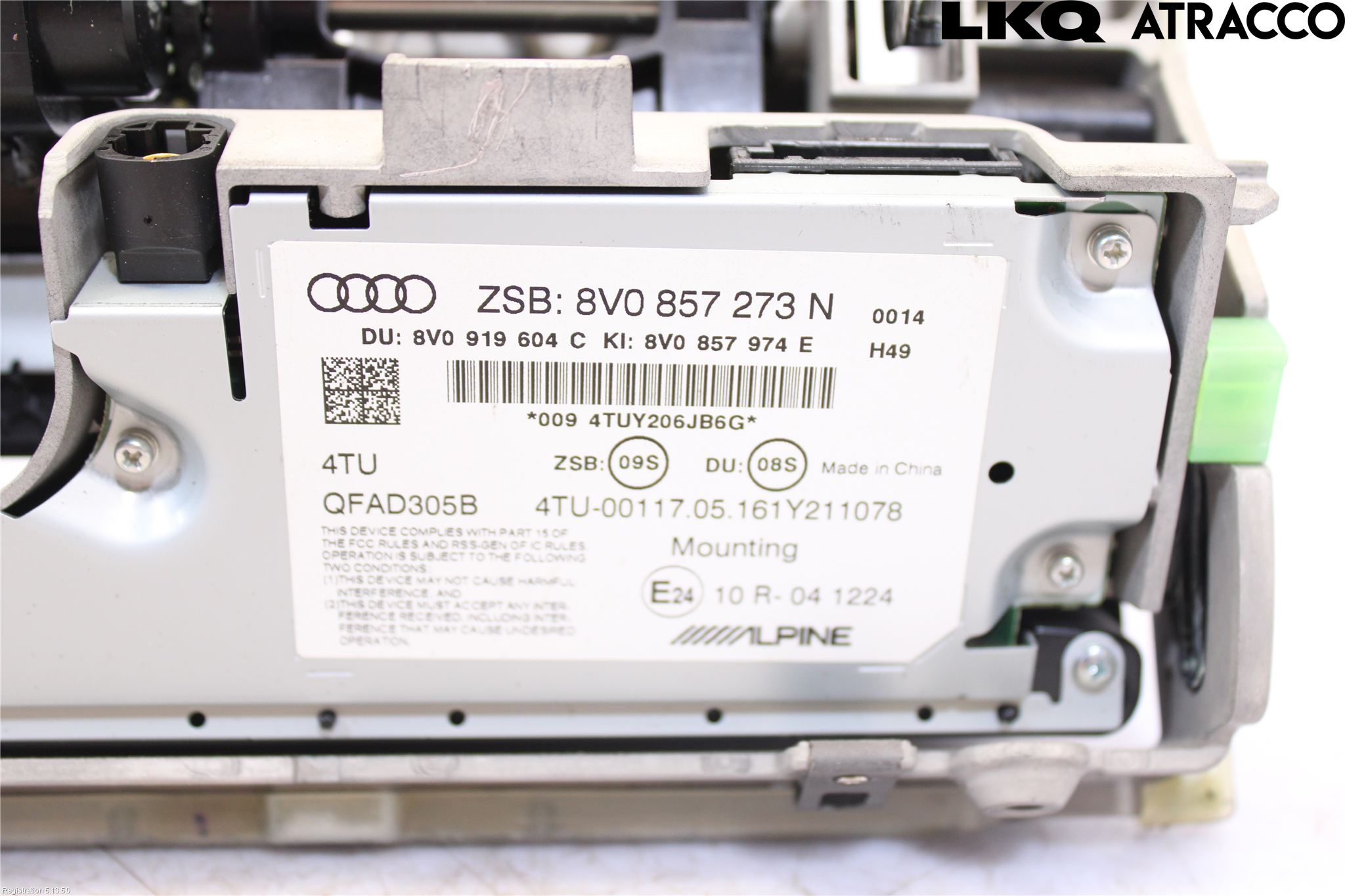 Audi A3/S3 8V 13-20 Instr Skjerm Dvd-Gps-Ac-Tlf