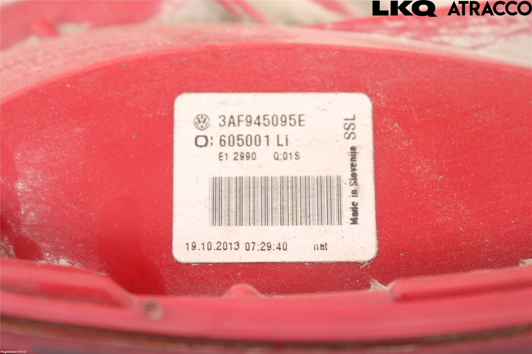 Volkswagen VW PASSAT 11-14 Baklykt Venstre