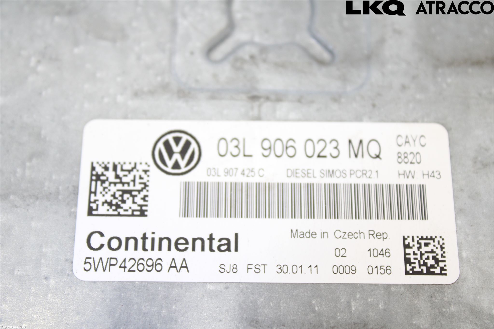 Volkswagen VW GOLF VI 09-13 Styreenhet Dieselpumpe