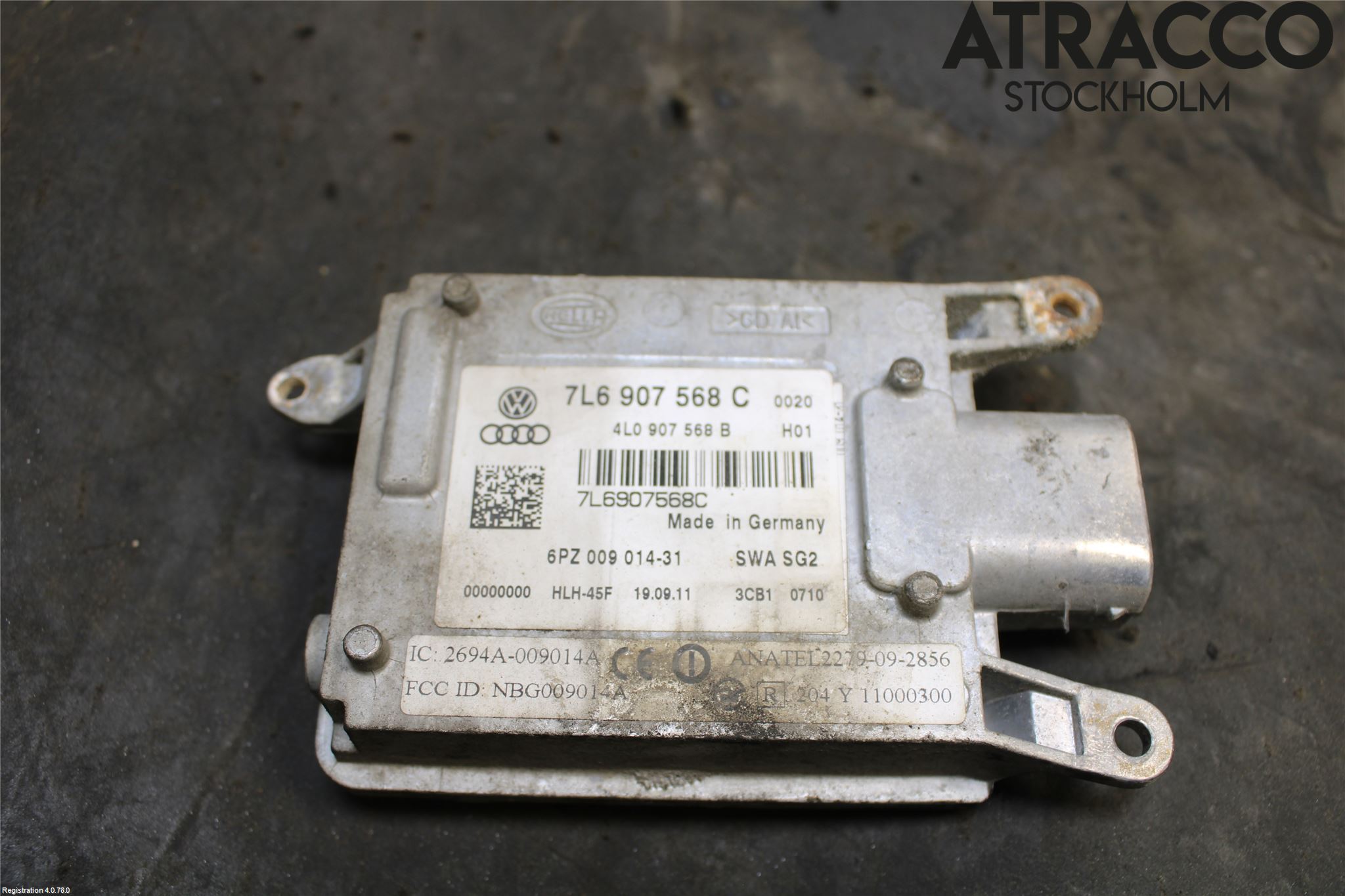 Volkswagen VW PHAETON Sensor Kollisjonsbeskyttelse