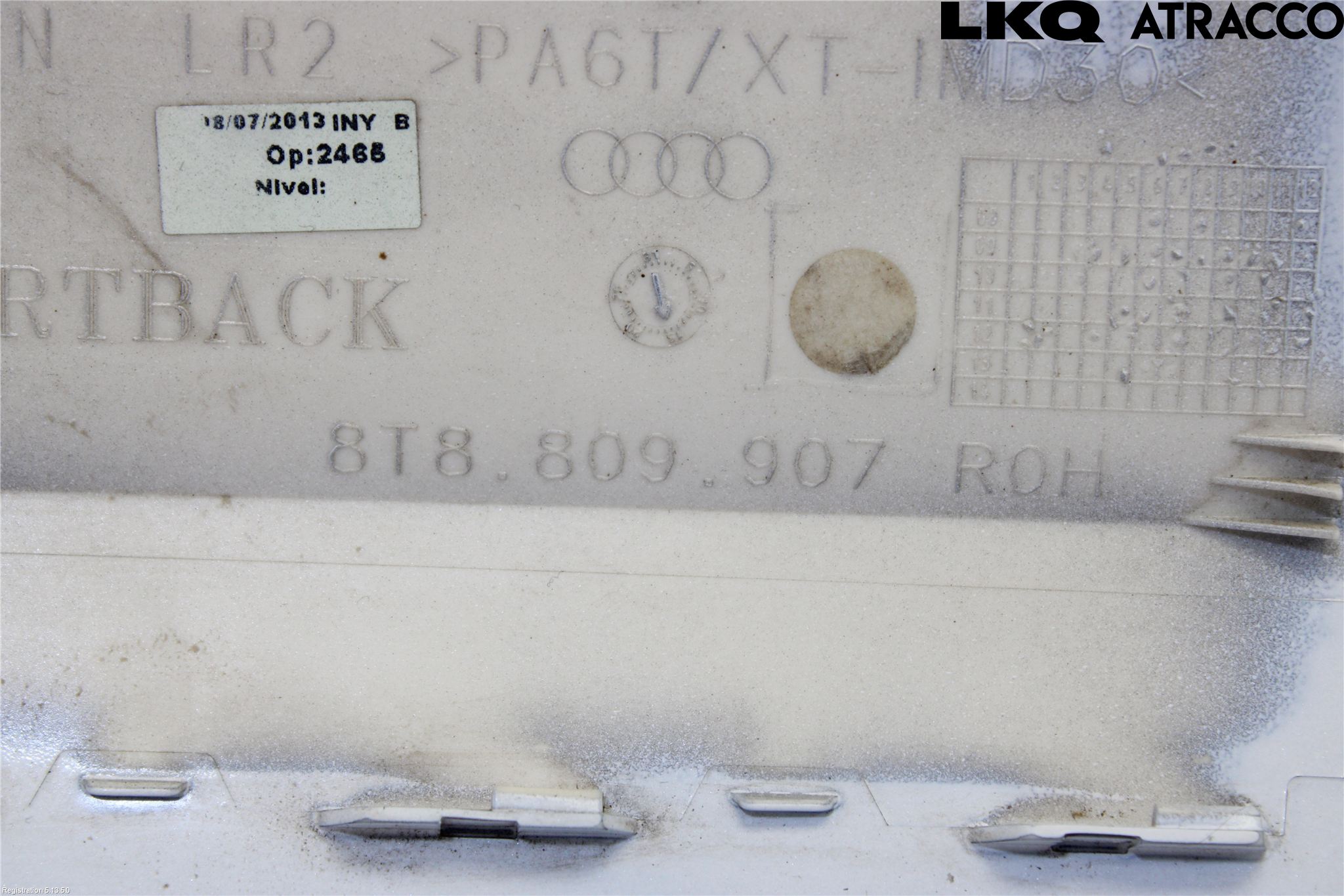 Audi A5 07-16 Drivstoff Tankluke