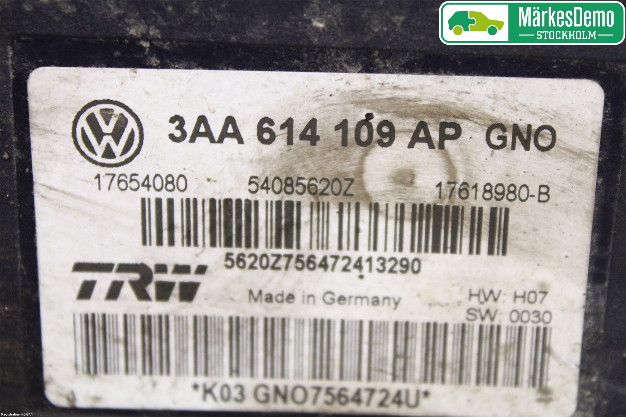 Volkswagen VW PASSAT 11-14 Abs Hydraulikkaggregat