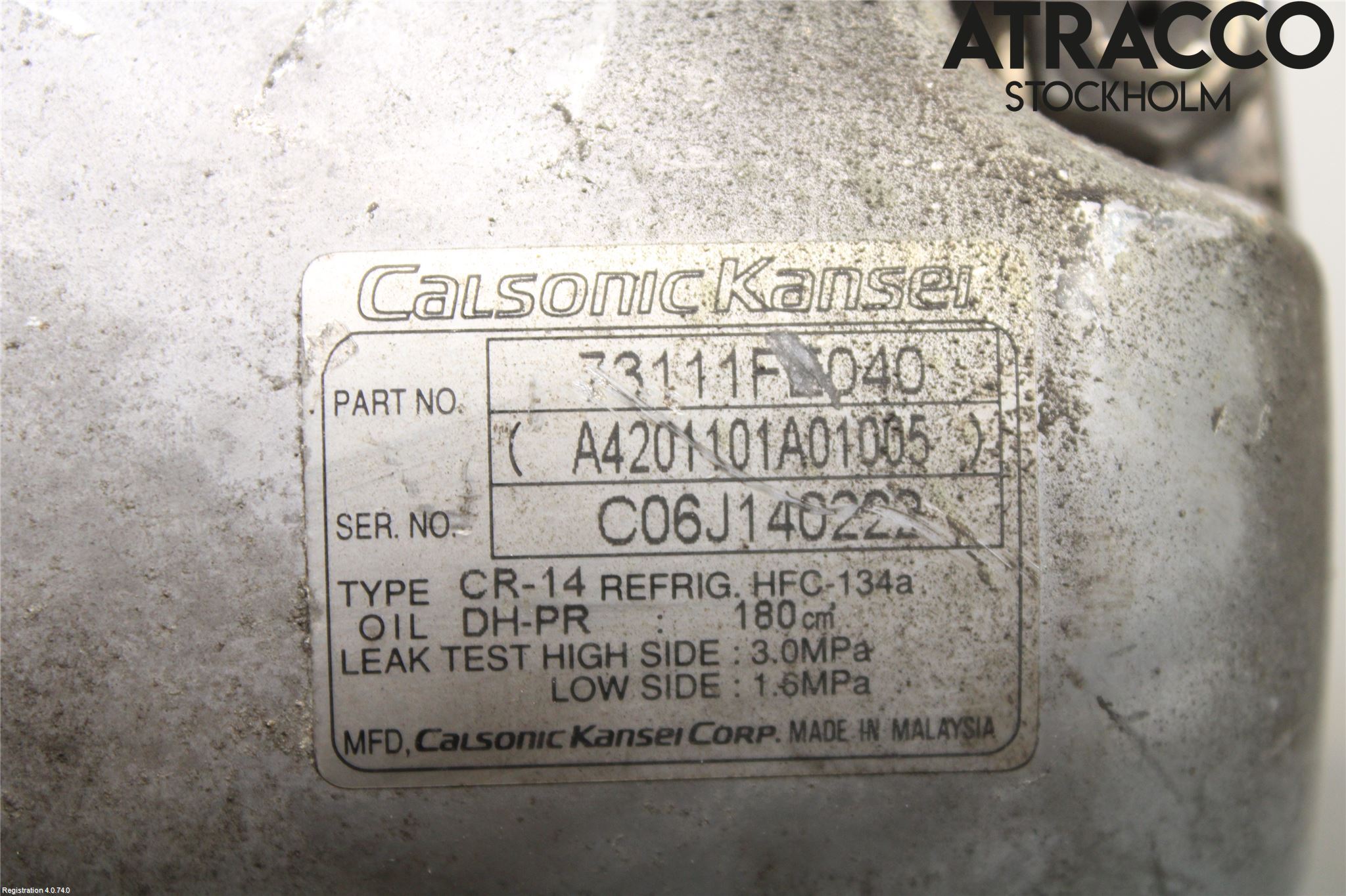 Subaru IMPREZA II  06-07 Varme Ac Kompressor