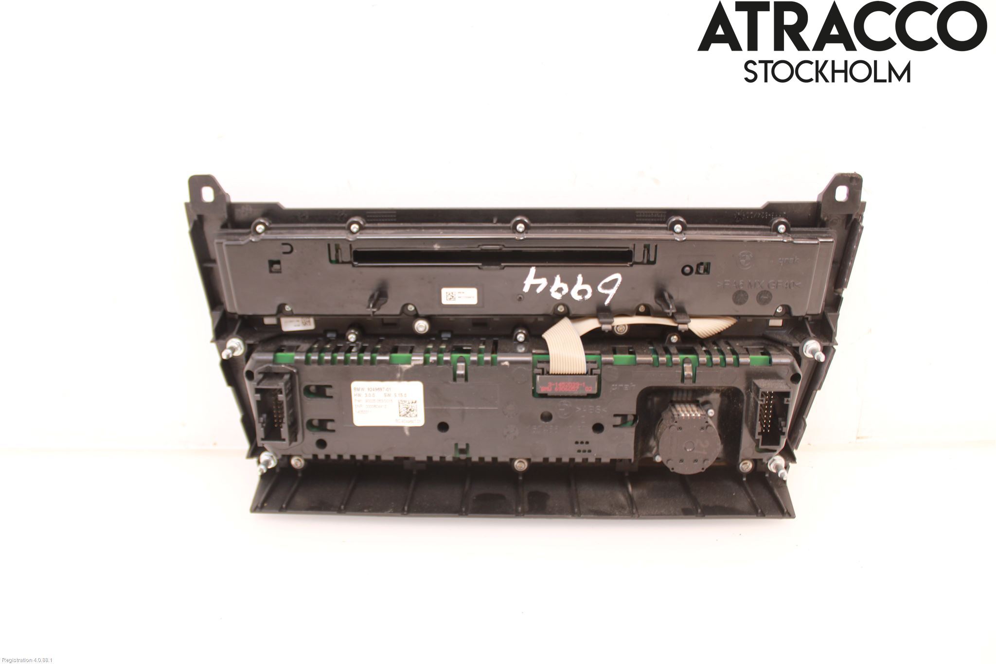 BMW 5 F10/F11/F18 09-17 Varme Ac Betjening-Display