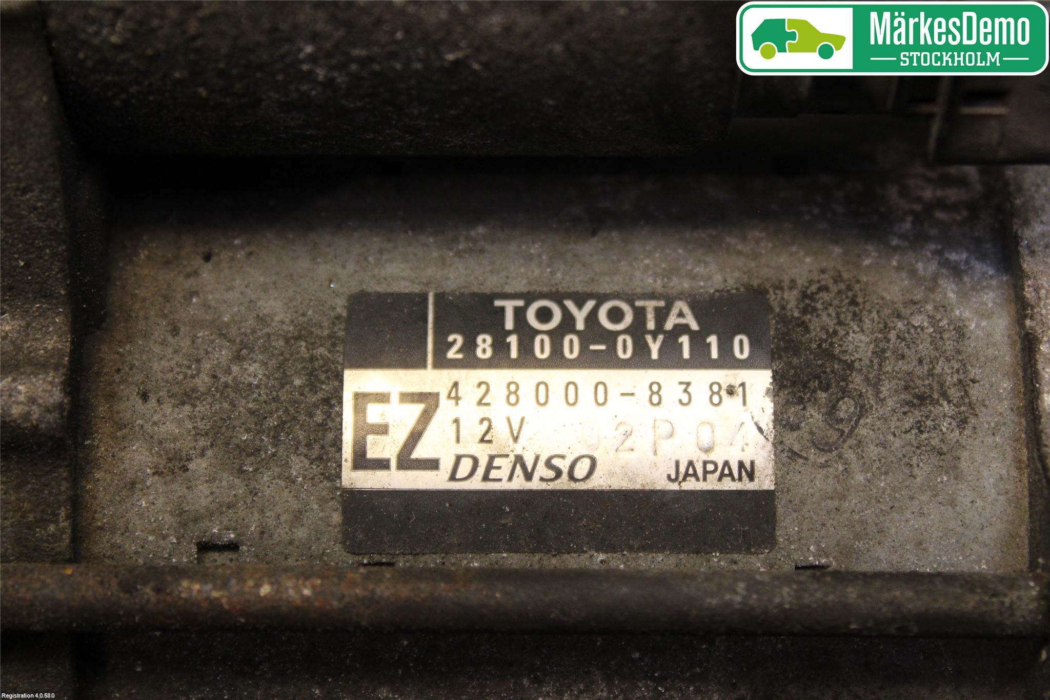 Toyota YARIS XP130 12-14 Startmotor