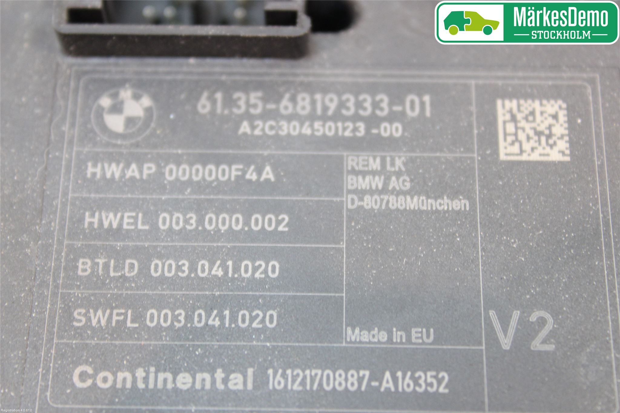BMW 3 F30/F31/F80 12-19 Styreenhet Øvrig