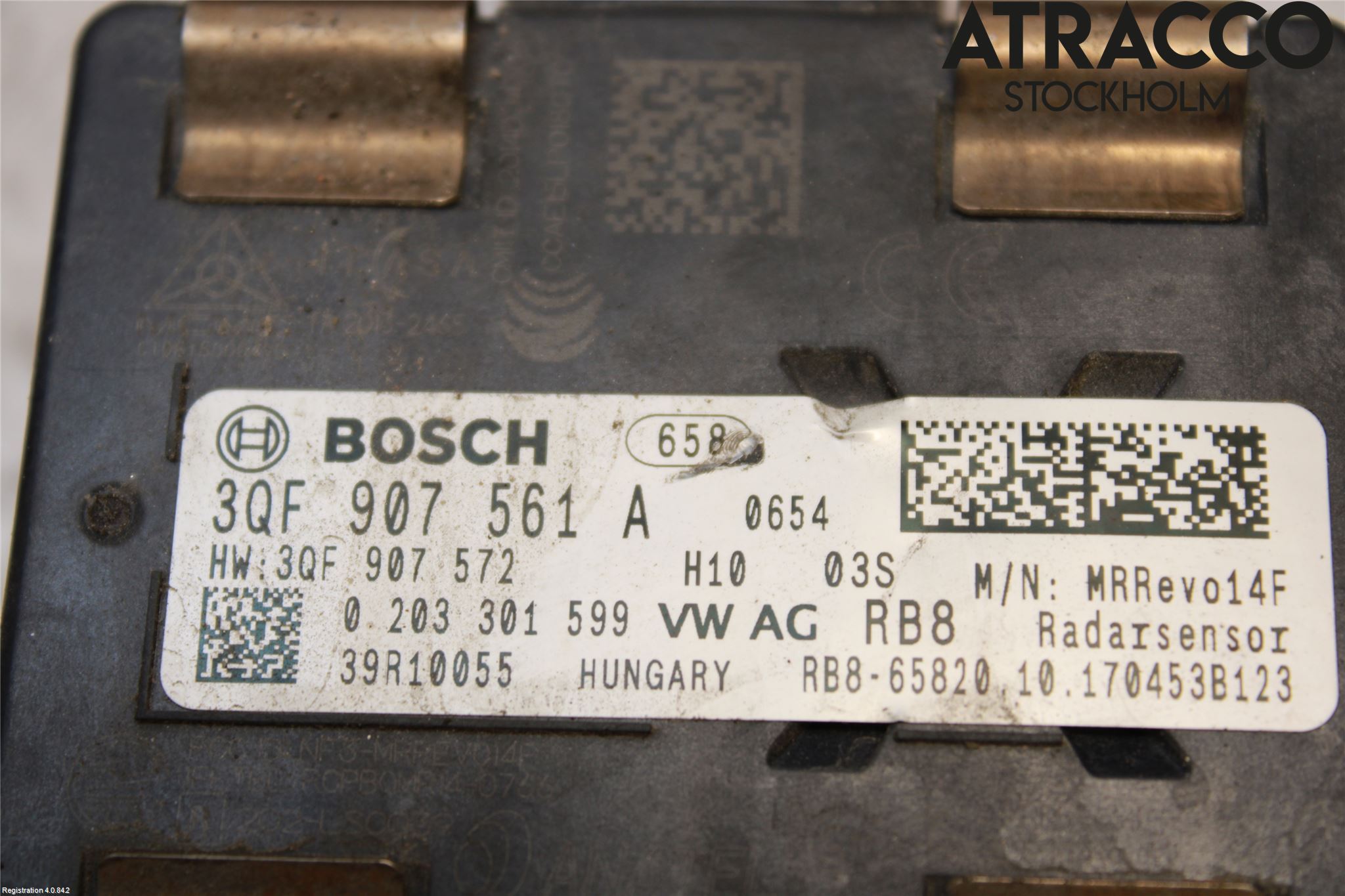 Volkswagen VW GOLF / E-GOLF VII 13-20 Sensor Fartsbegrensning
