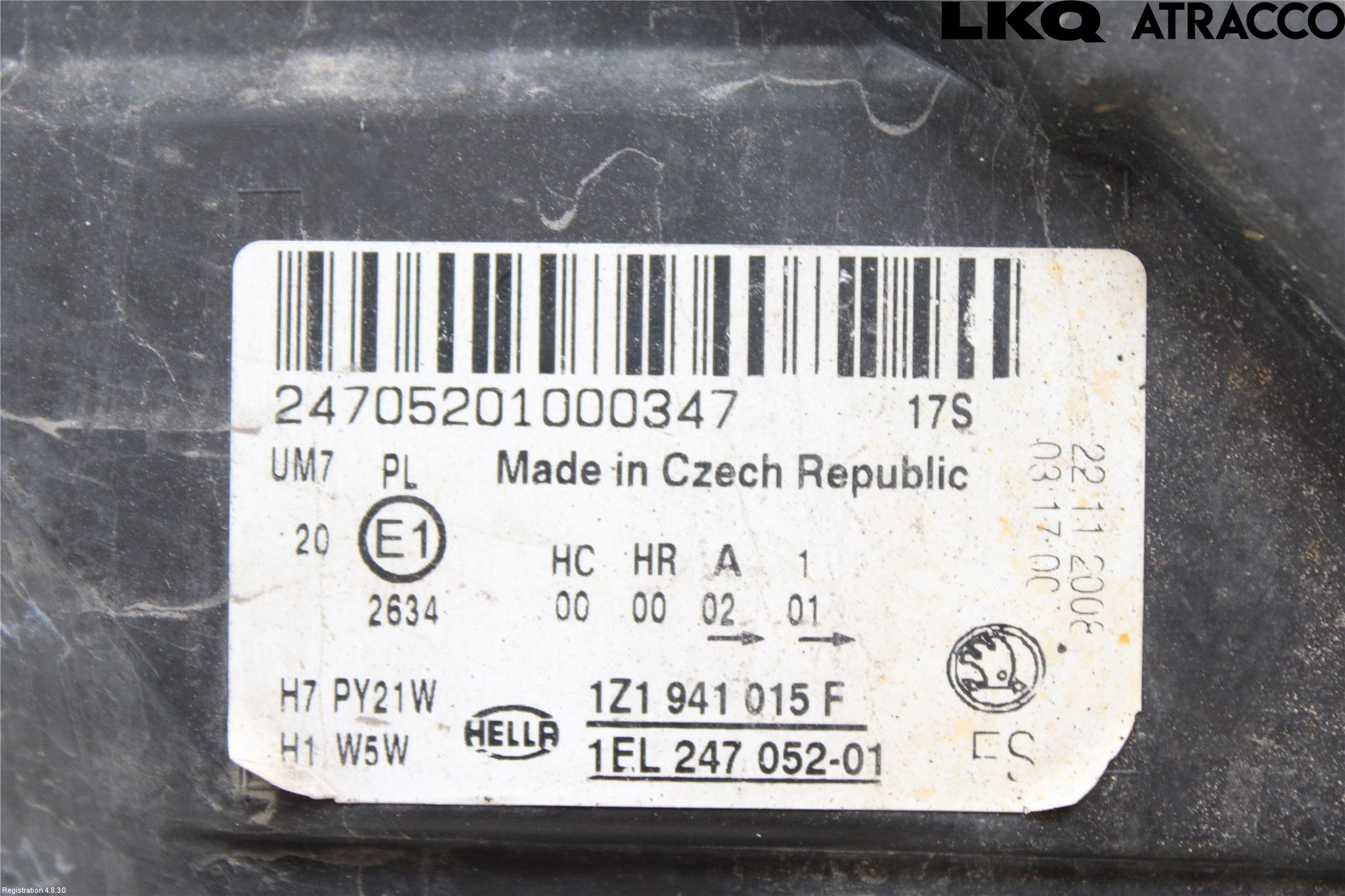 Skoda OCTAVIA (1Z) 05-13 Frontlykt Venstre