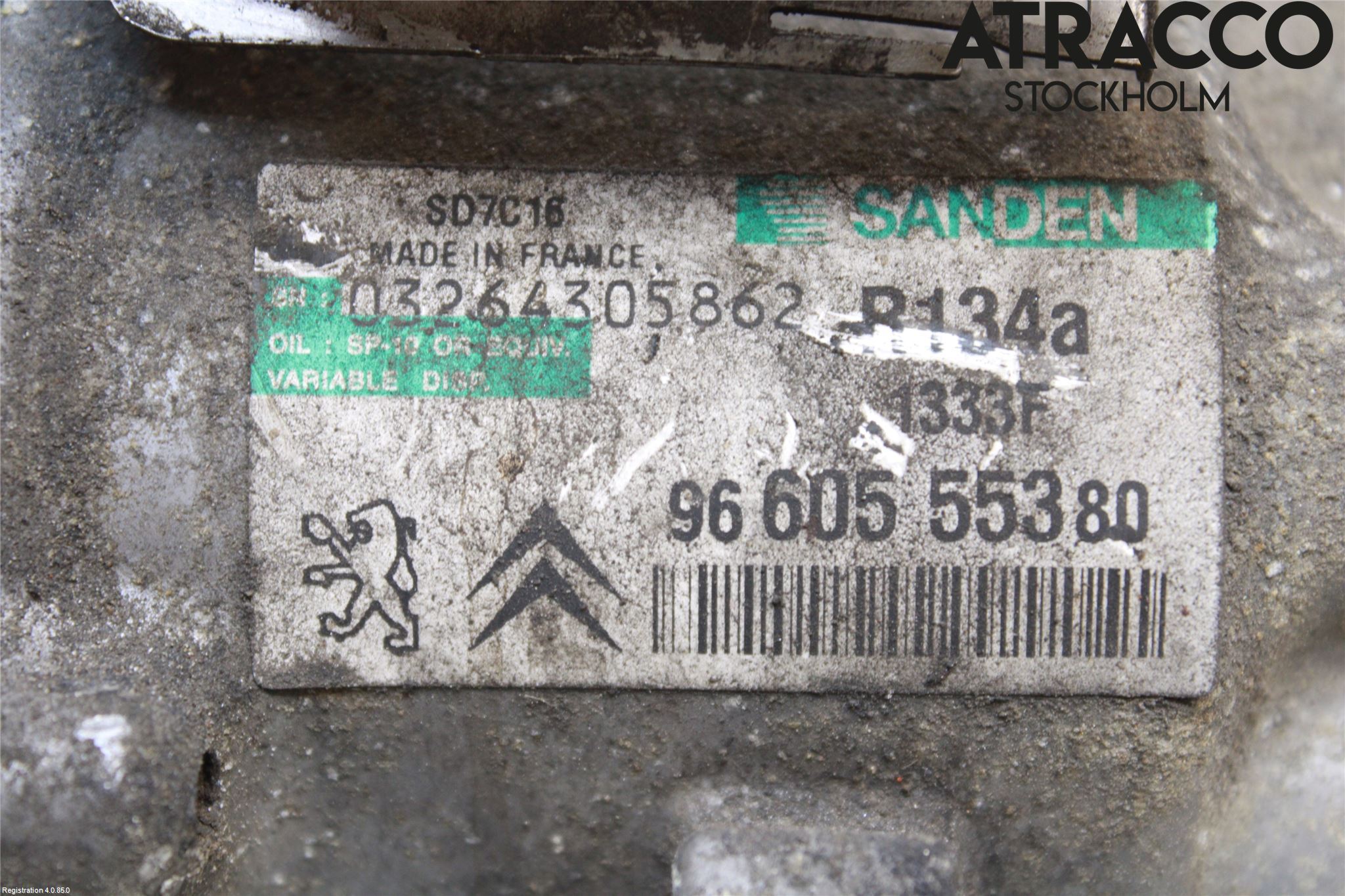 Citroen C5 08-17 Varme Ac Kompressor