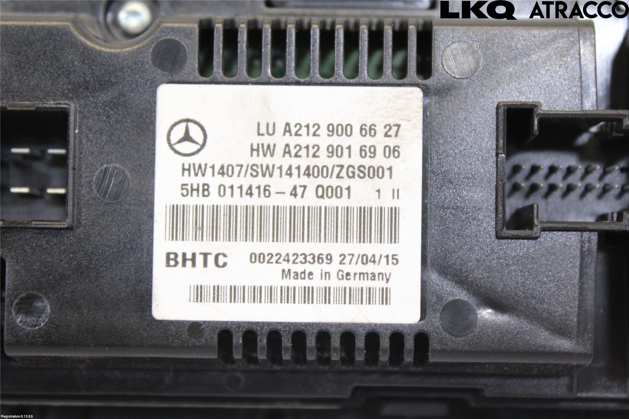 Mercedes-Benz MB E-KLASS (W212) 09-16 Varme Ac Betjening-Display