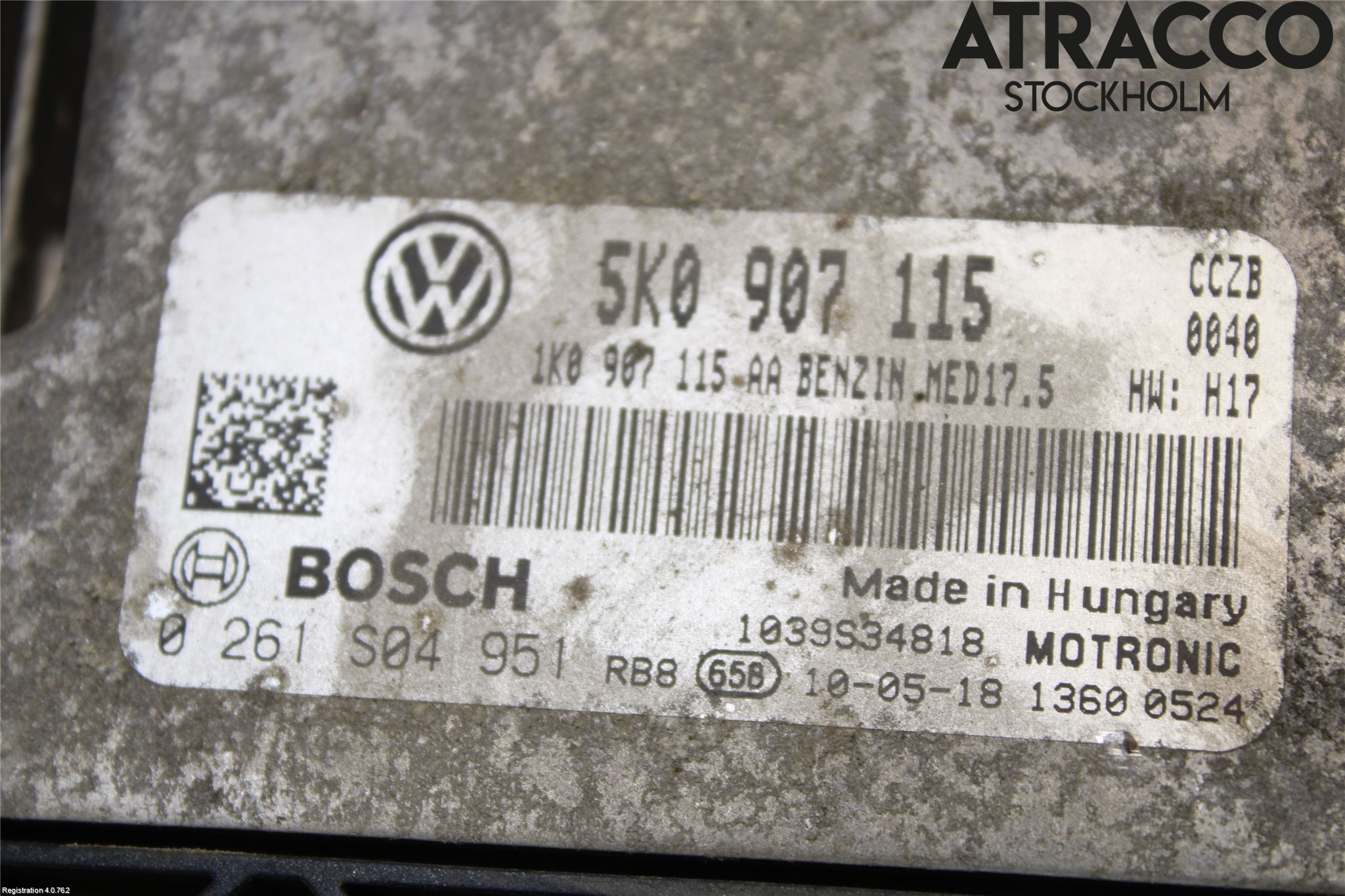 Volkswagen VW GOLF VI 09-13 Styreenhet Innsprøytning