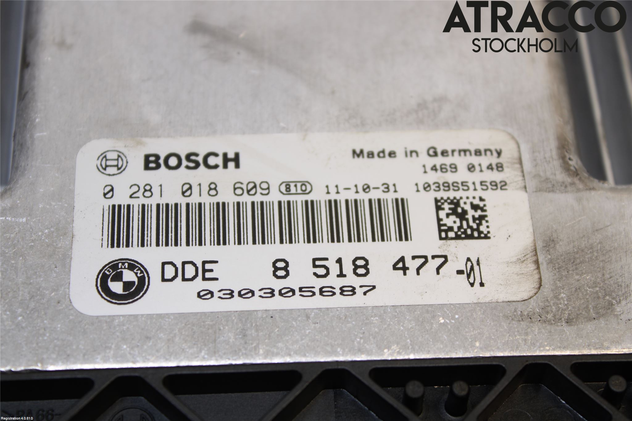 BMW 5 F10/F11/F18 09-17 Styreenhet Innsprøytning