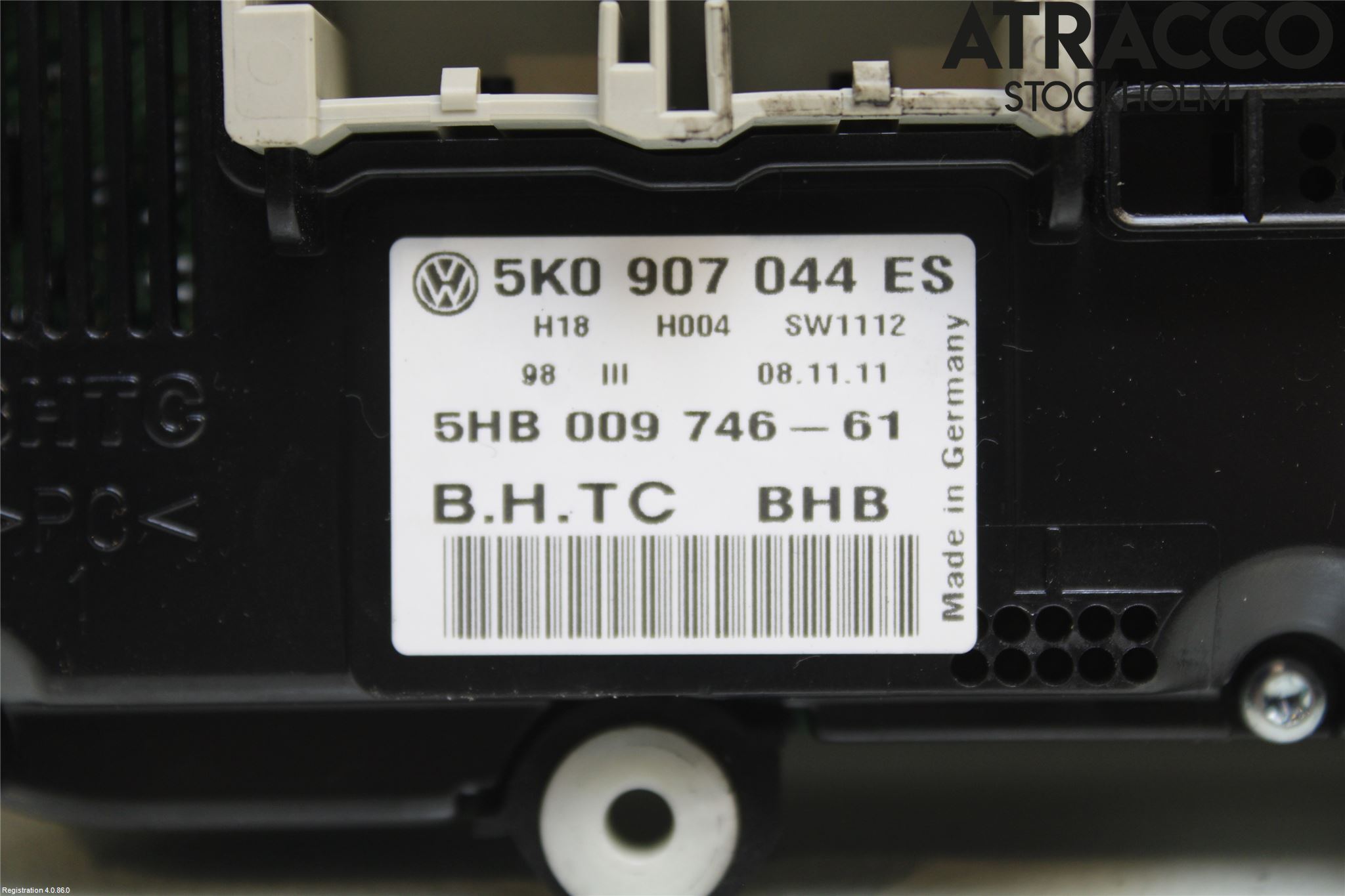 Volkswagen VW GOLF PLUS/CROSS GOLF 04-14 Varme Ac Betjening-Display