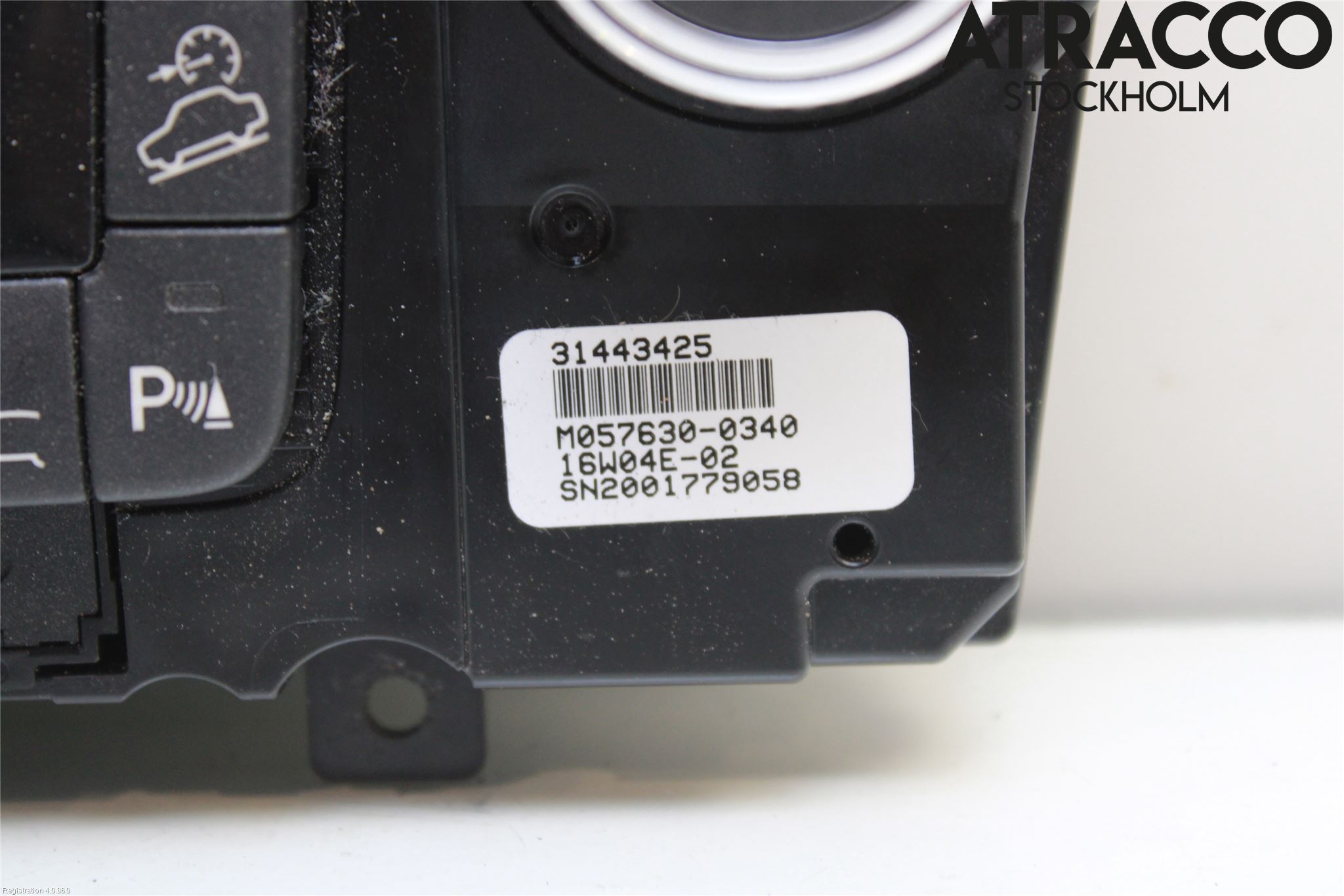 Volvo XC70 14-16 Varme Ac Betjening-Display
