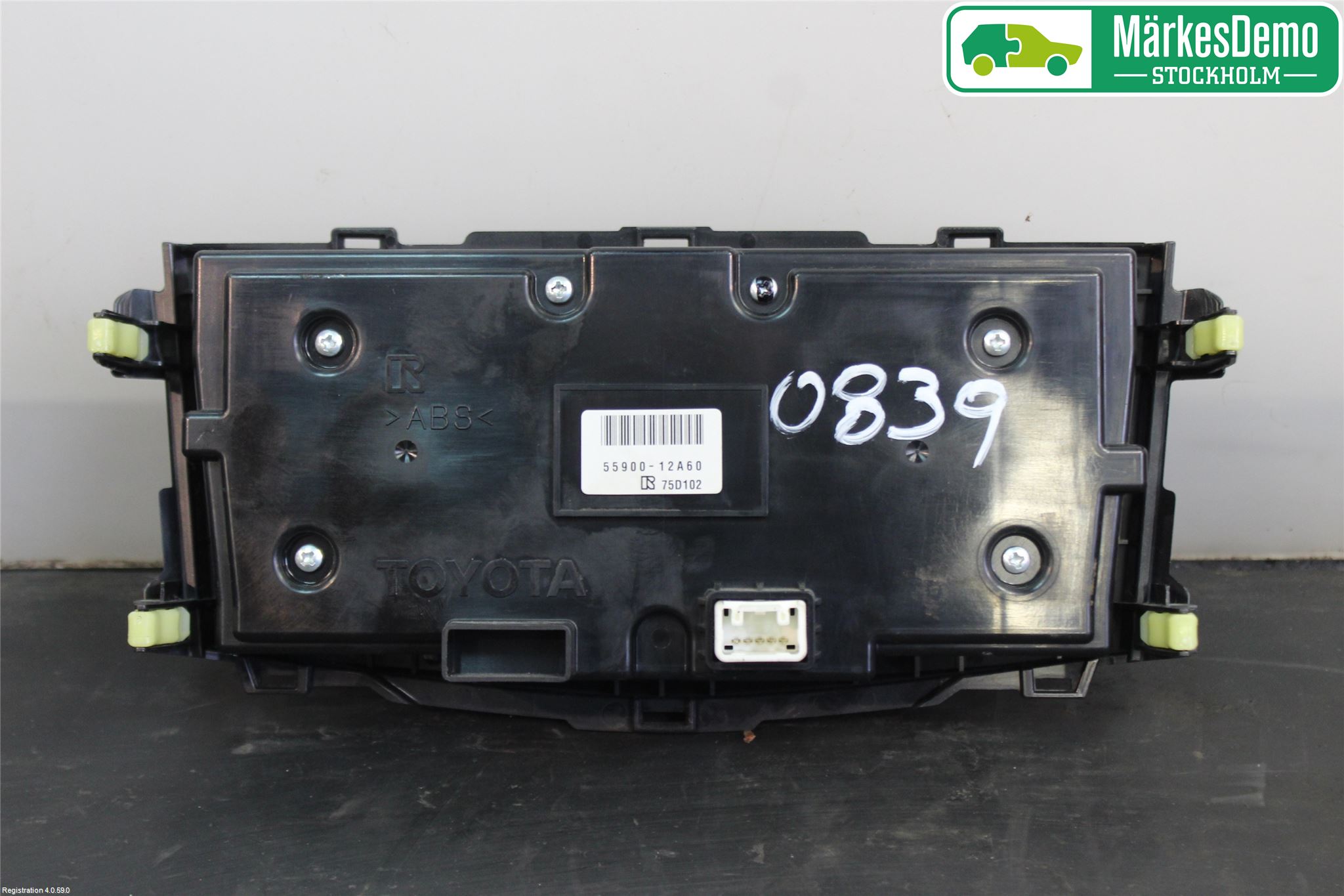 Toyota COROLLA 08-12 Varme Ac Betjening-Display