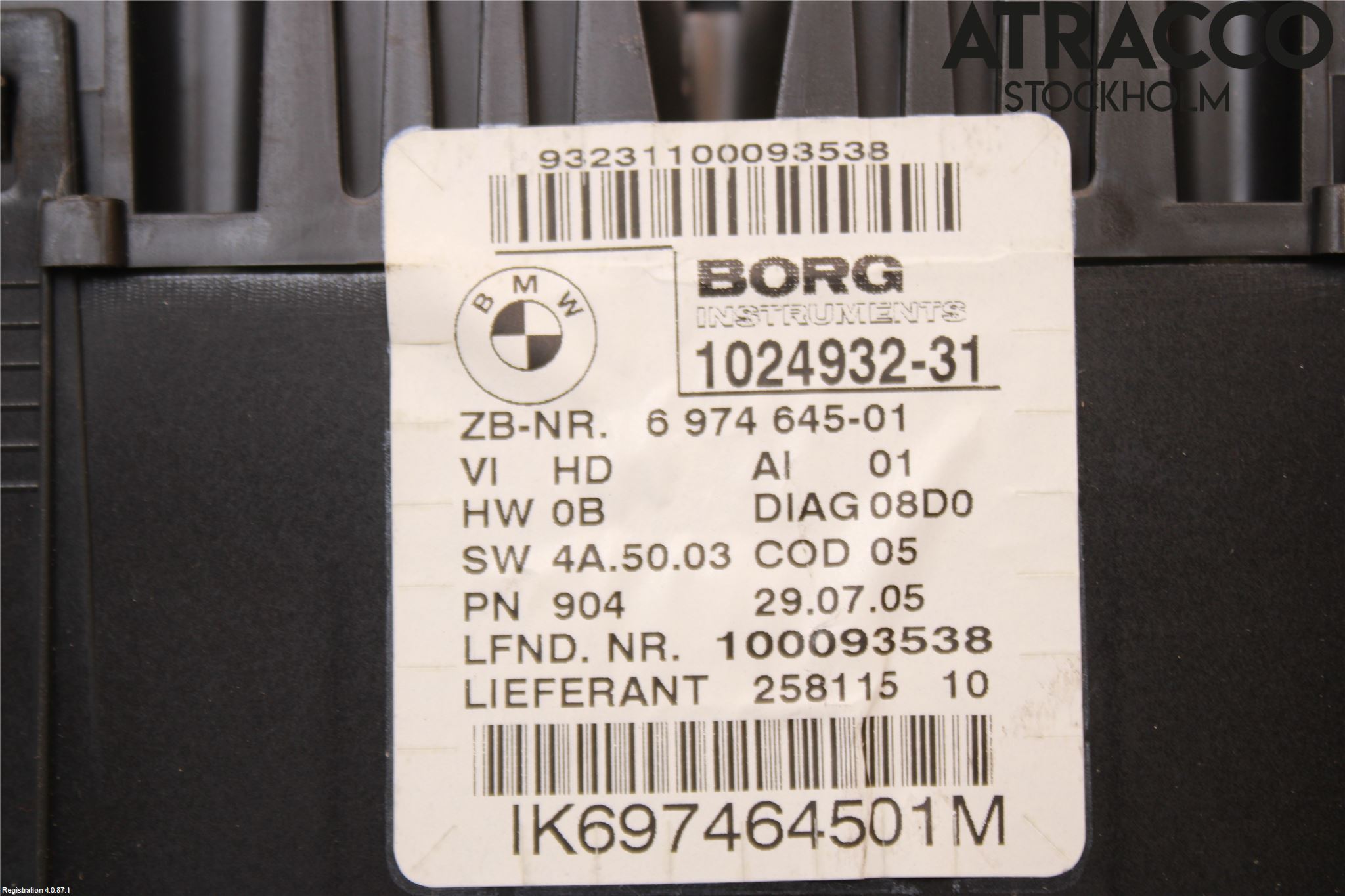 BMW 1 E87/81 5D/3D 03-11 Instr Kombinert