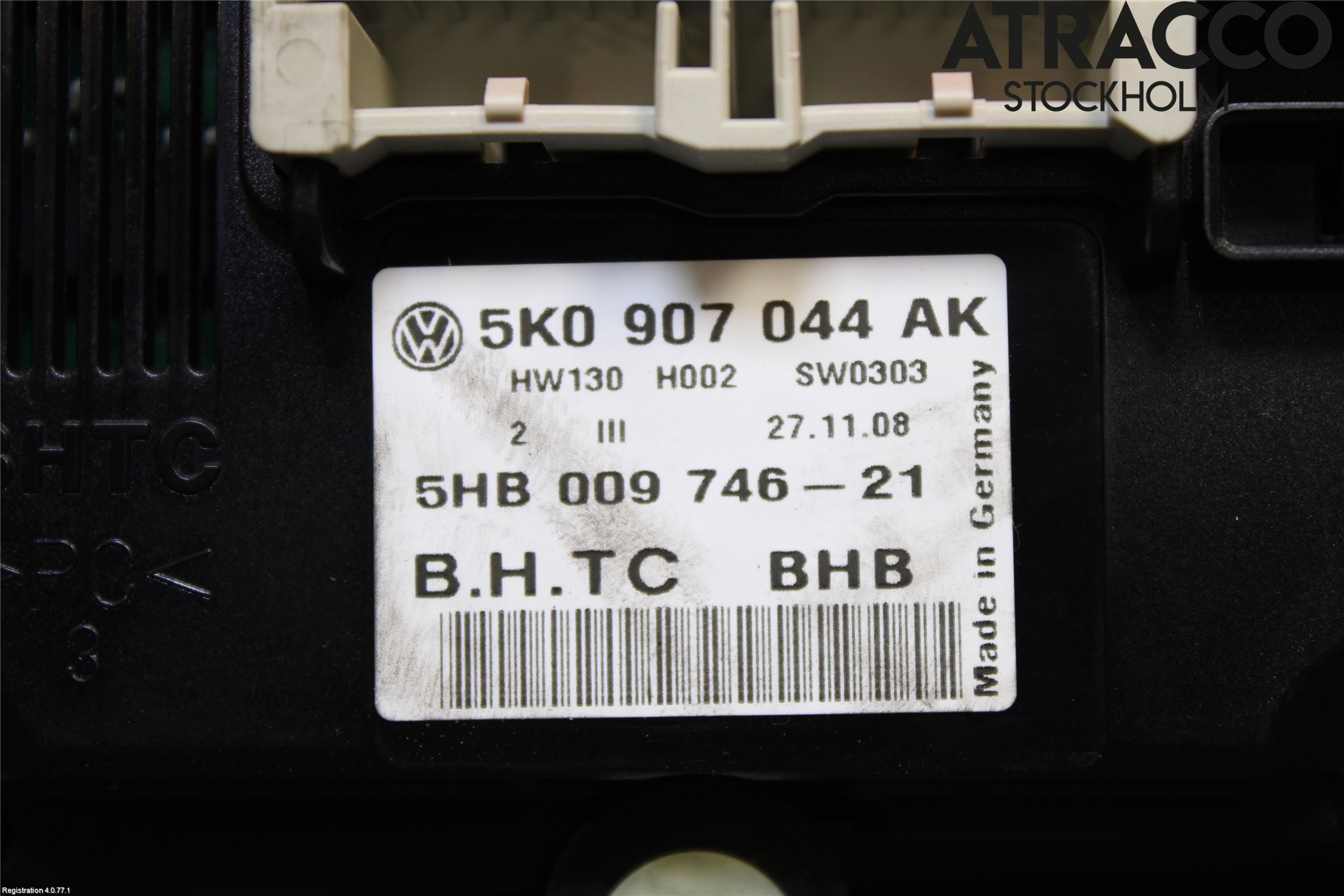 Volkswagen VW PASSAT CC 08-16 Varme Ac Betjening-Display