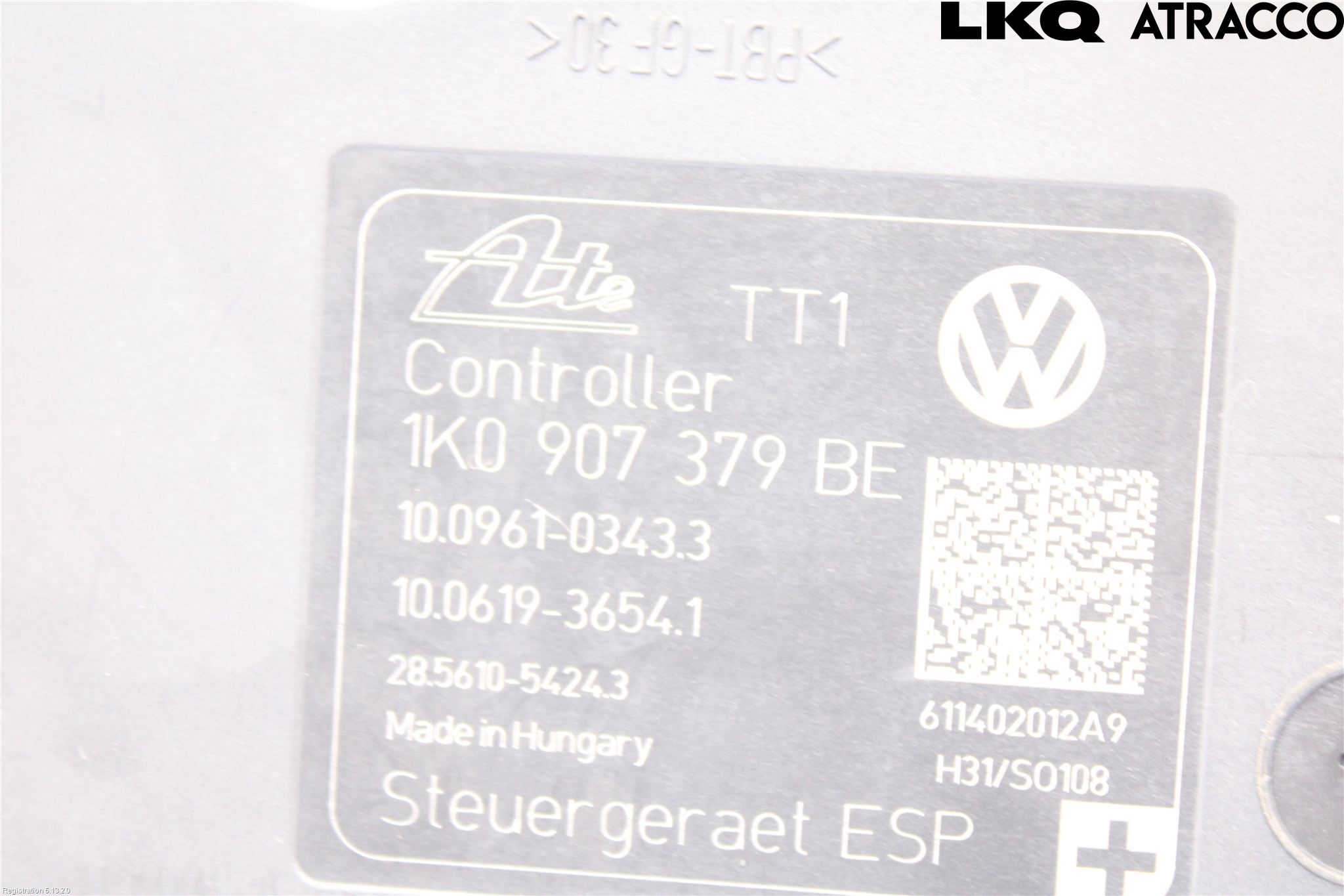Volkswagen VW GOLF VI 09-13 Abs Hydraulikkaggregat