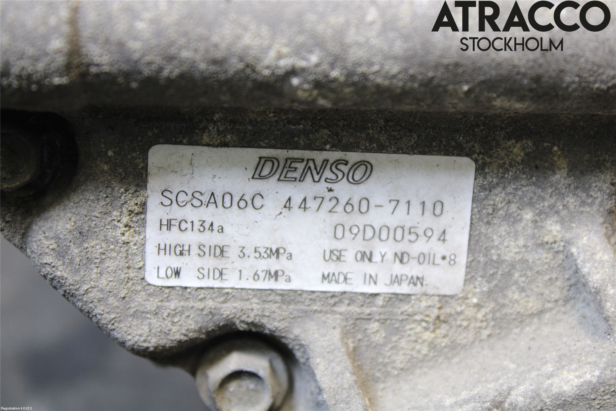 Toyota COROLLA VERSO 02-04 Varme Ac Kompressor