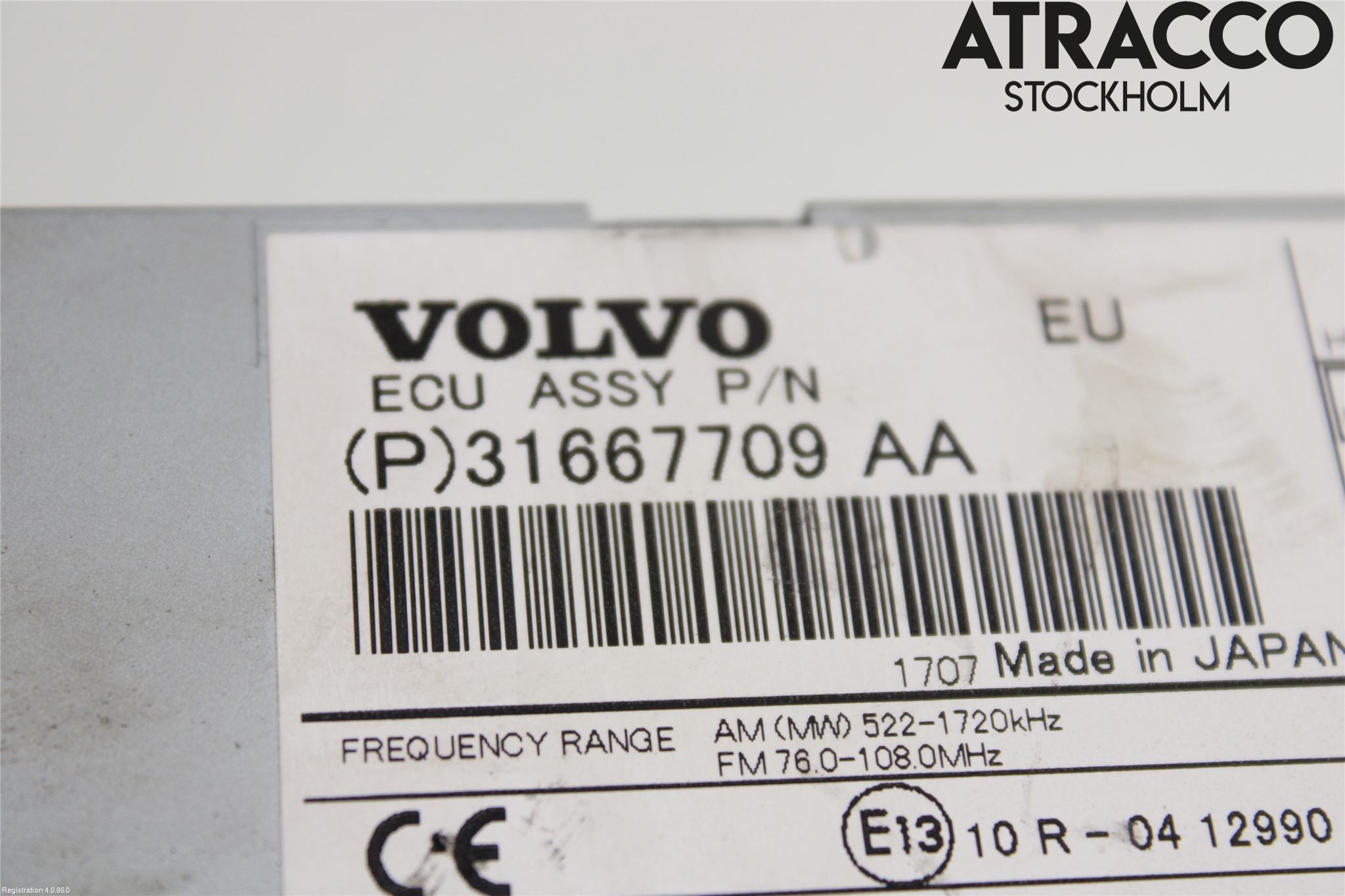 Volvo V60 14-18 Stereo Radio Med Cd